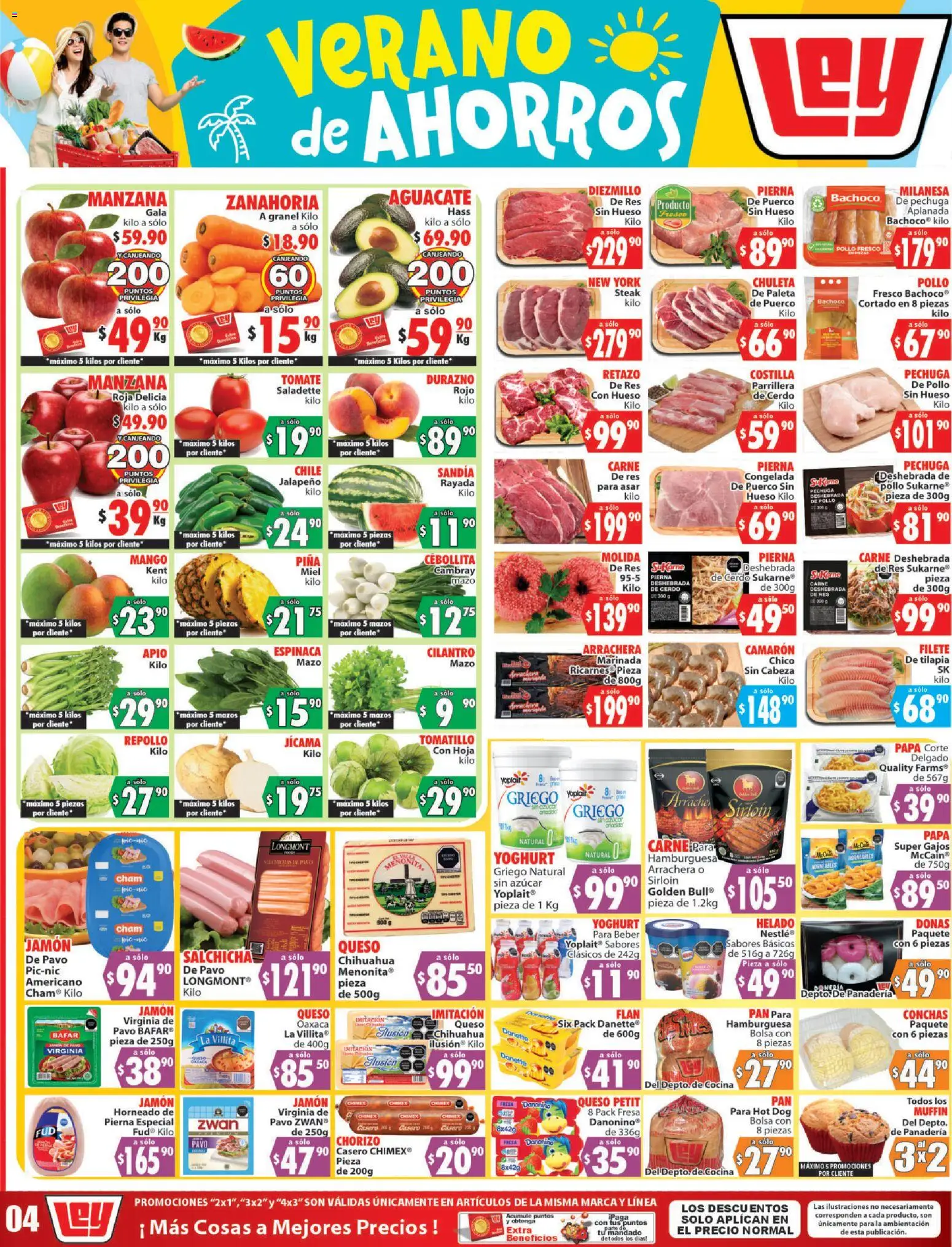 Nuevas ofertas de Casa Ley válidas en toda la República Mexicana desde el 25/07/2026. ¡Encuentra las mejores ofertas en Casa Ley folleto Autoservicio! | Página: 1 | Productos: Azúcar, Sandía, Salchicha, Pan