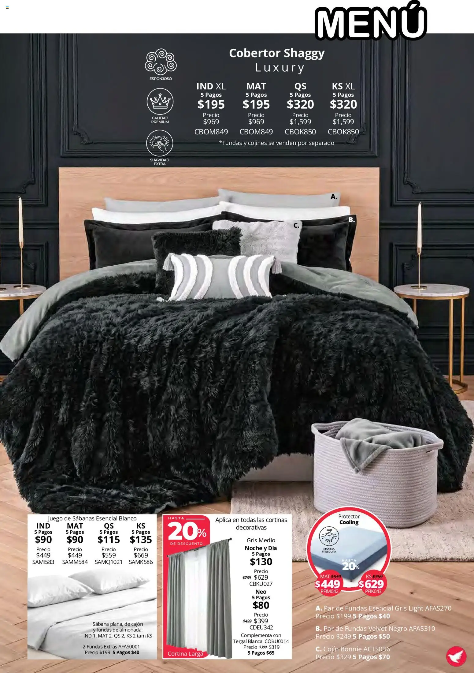 Nuevas ofertas de Colchas Concord válidas en toda la República Mexicana desde el 15/10/2026. ¡Encuentra las mejores ofertas en Colchas Concord catálogo Colección Cobertor Calor de Hogar! | Página: 47