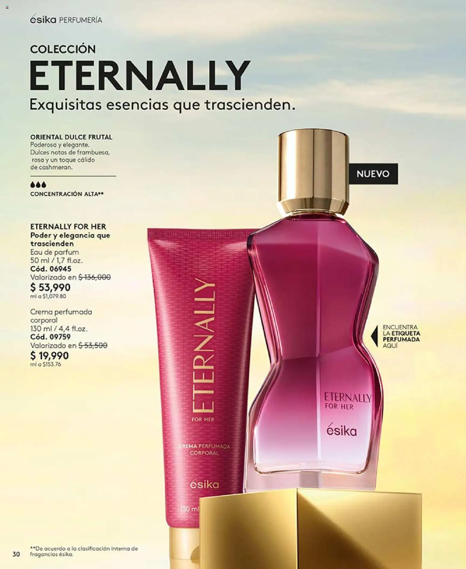 Ésika revista - valida desde el 13.03.2026 | Página: 30 | Productos: Esencias, Crema, Ruana