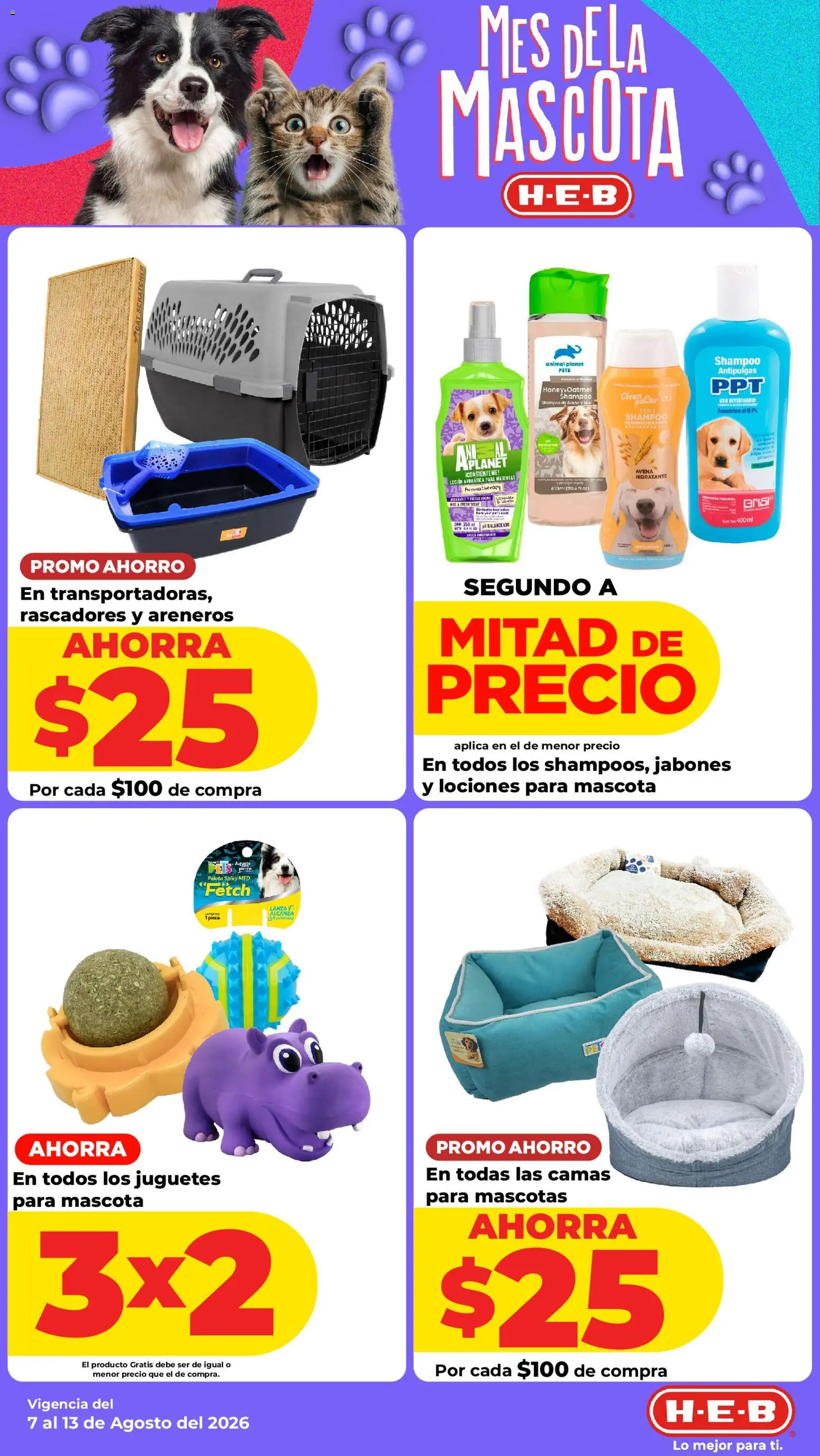 Nuevas ofertas de H-E-B válidas en toda la República Mexicana desde el 07/08/2026. ¡Encuentra las mejores ofertas en H-E-B folleto! | Página: 12 | Productos: Avena, Pelota, Shampoo, Acondicionador