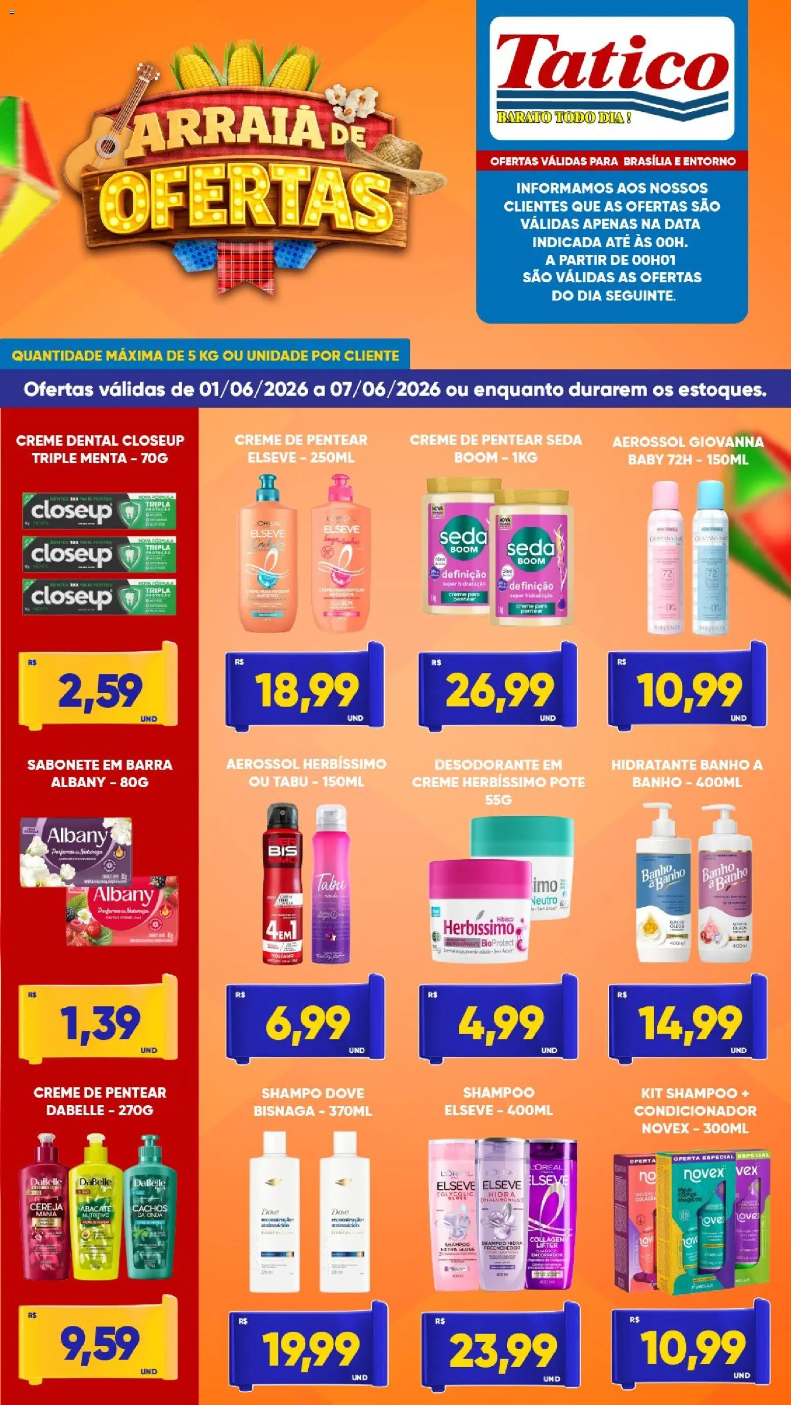 Tatico Folheto - válido de 01.06.2026 | Página: 7 | Produtos: Cereja, Desodorante, Creme, Dove