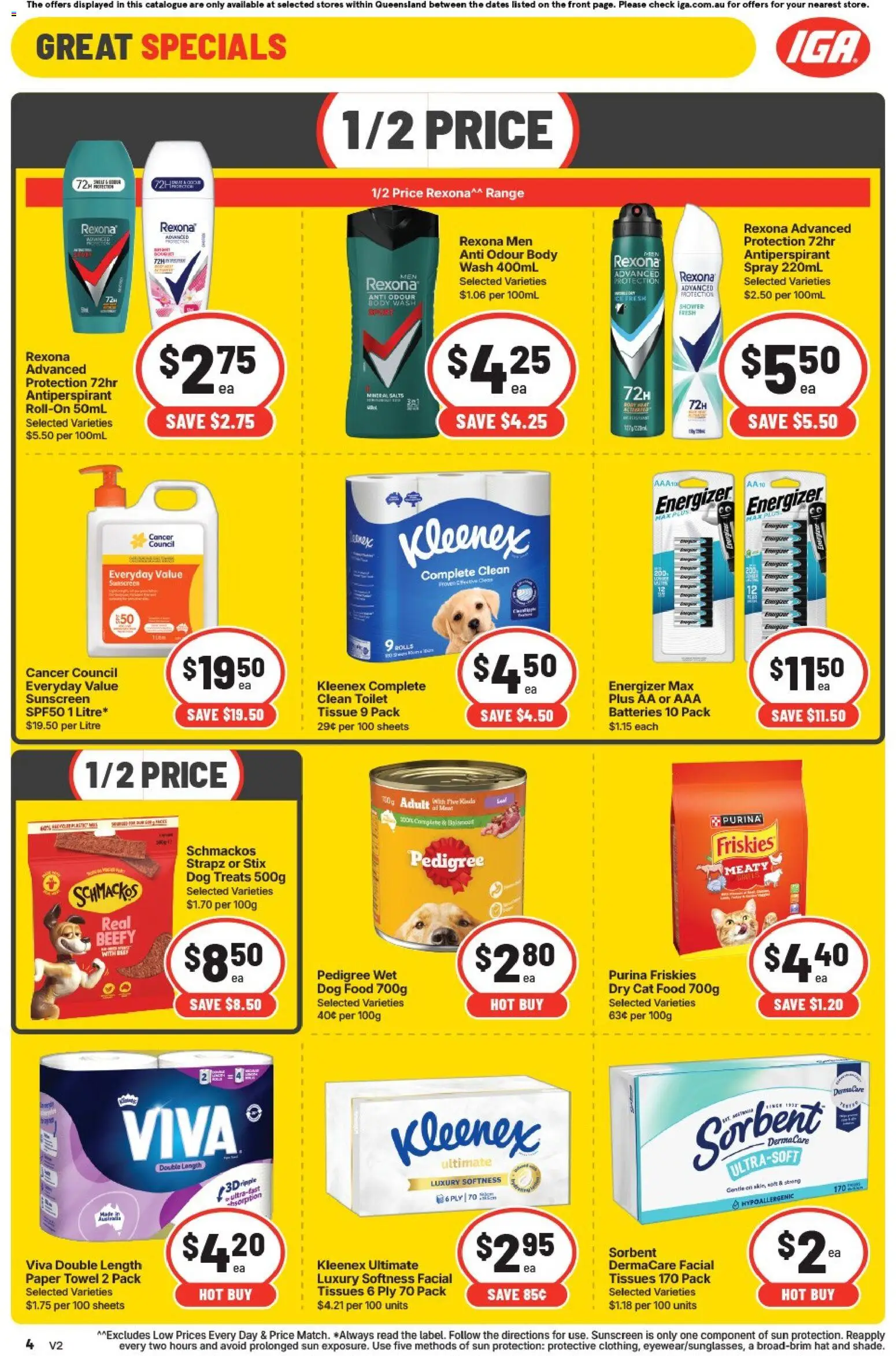 IGA catalogue - valid from 30/09/2026 | Page: 13 | Products: Sunscreen, Beef, Dog food, Sun protection