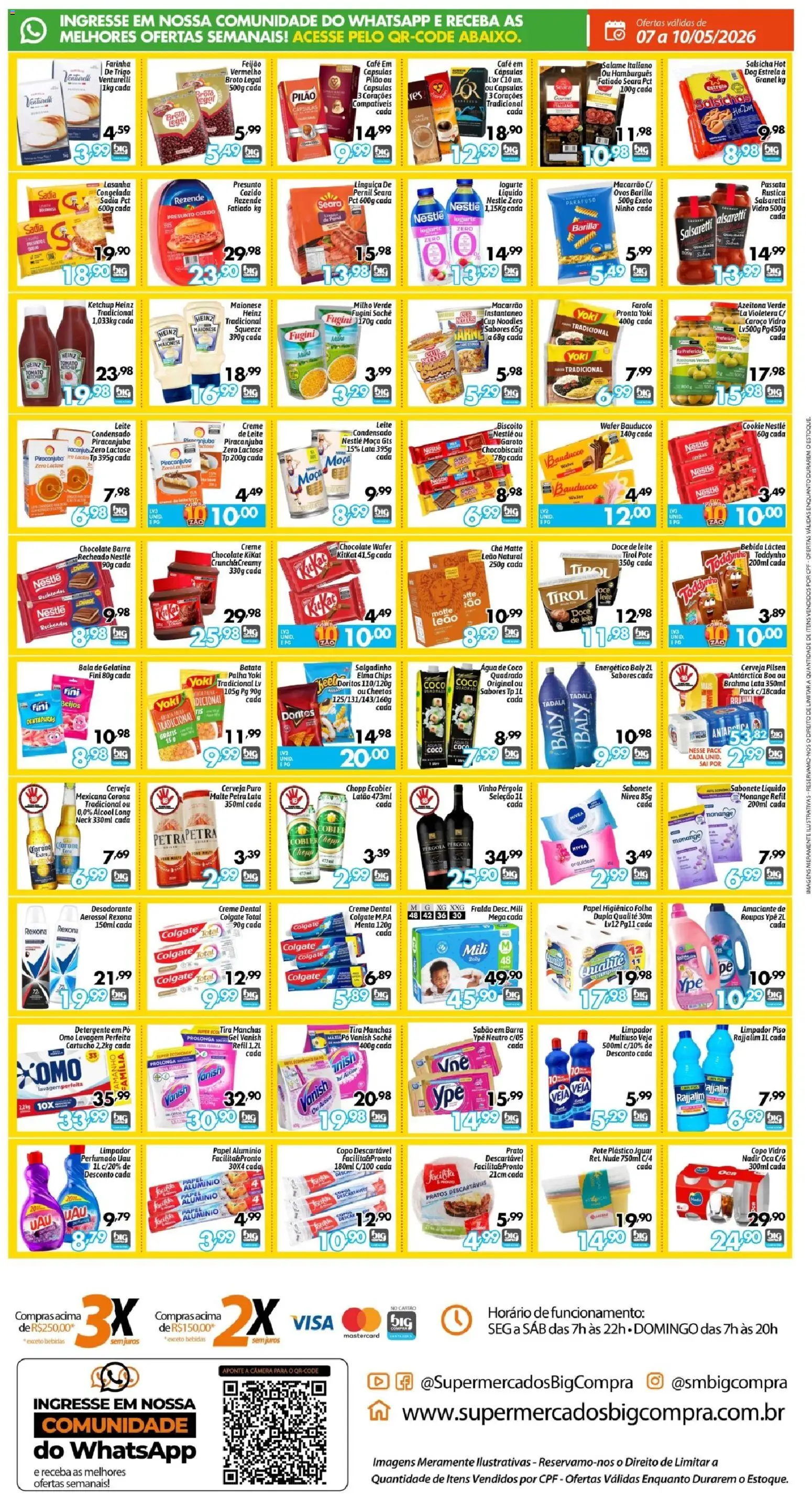 Big Compra Folheto - válido de 07.05.2026 | Página: 2 | Produtos: Elma Chips, Sabonete, Rexona, Farofa