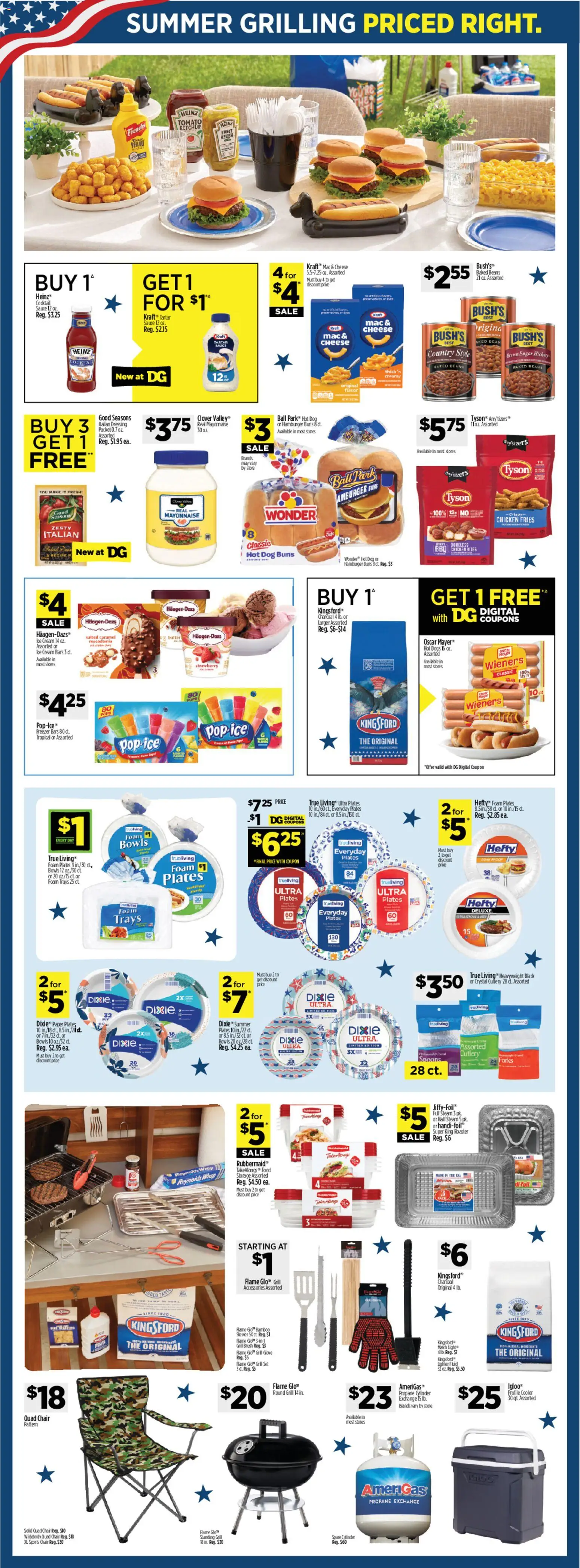 Dollar General Weekly Ad - TX - valid from 07.06.2026 | Page: 6 | Products: Cheese, Cream, Mayonnaise, Grill