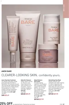 Preview of Avon Brochure Campaign from shop Avon valid from Jul 30, 2026 | Page: 57 | Products: Tea, Cream, Mask