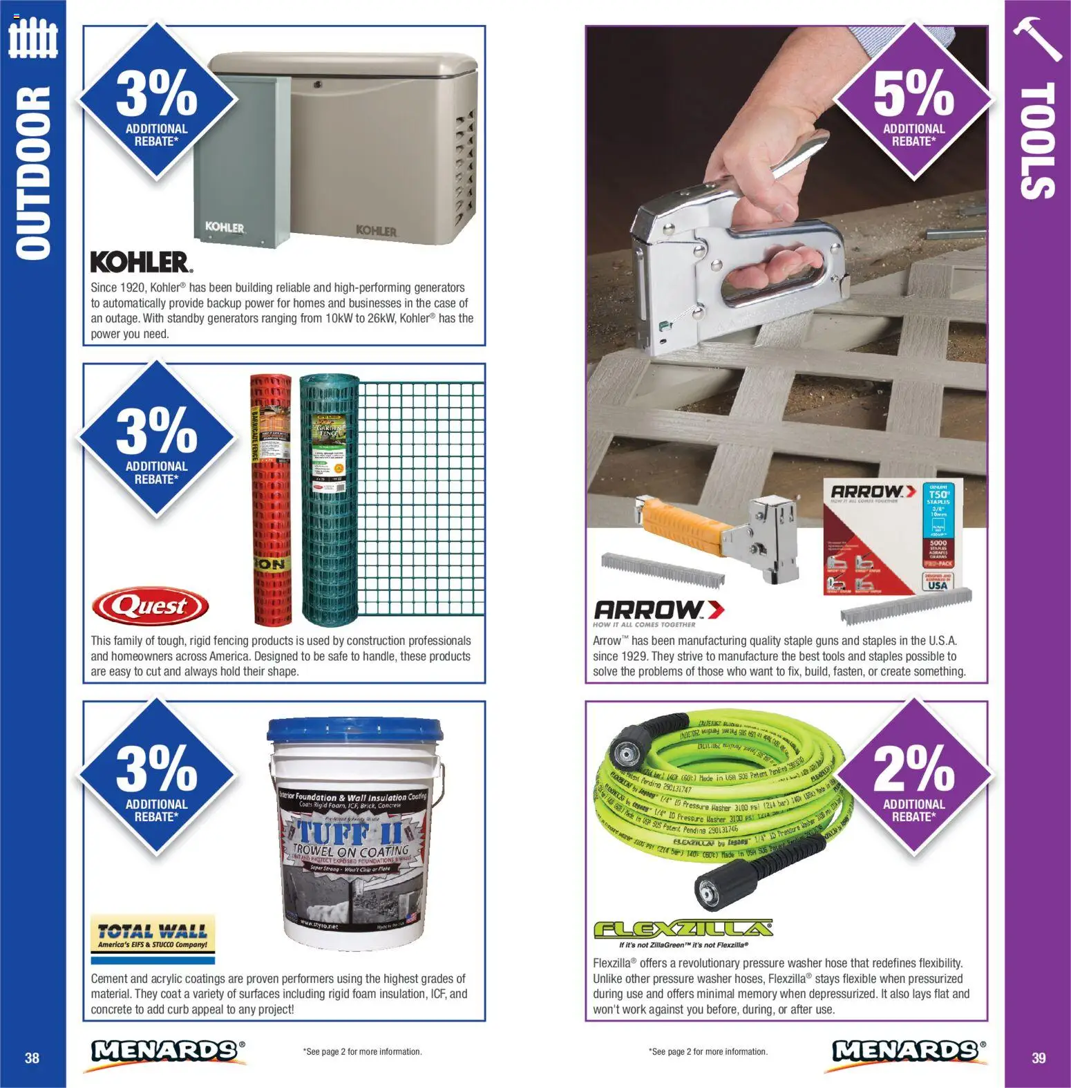 Menards Big Rewards Catalog - valid from 01/01/2026 | Page: 20 | Products: Staple, Foundation, Coat, Tools