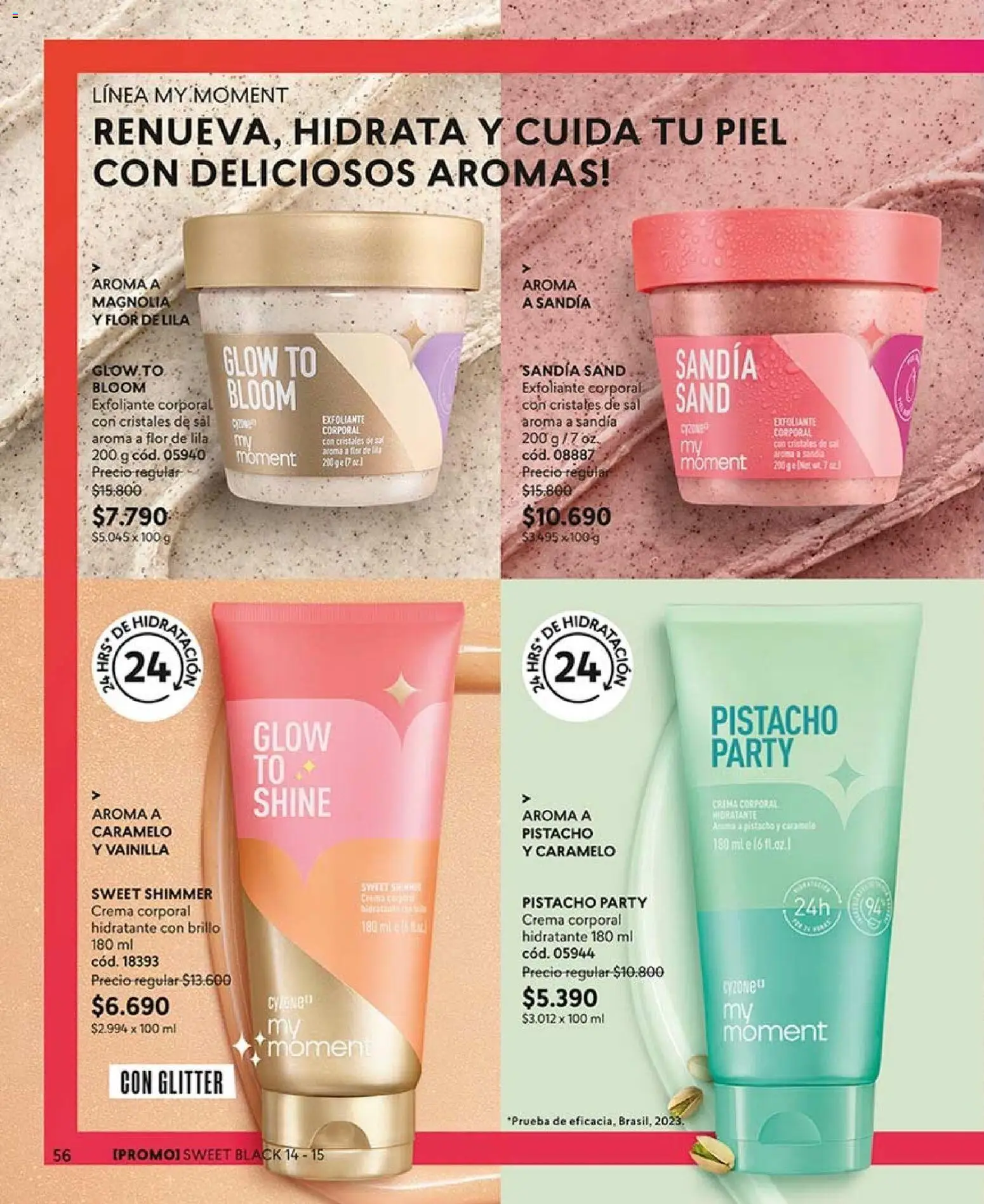 Catálogo CyZone Campaña 13 │ válido desde el 25.07.2026 | Página: 56 | Productos: Sal, Brillo, Glitter, Sandía