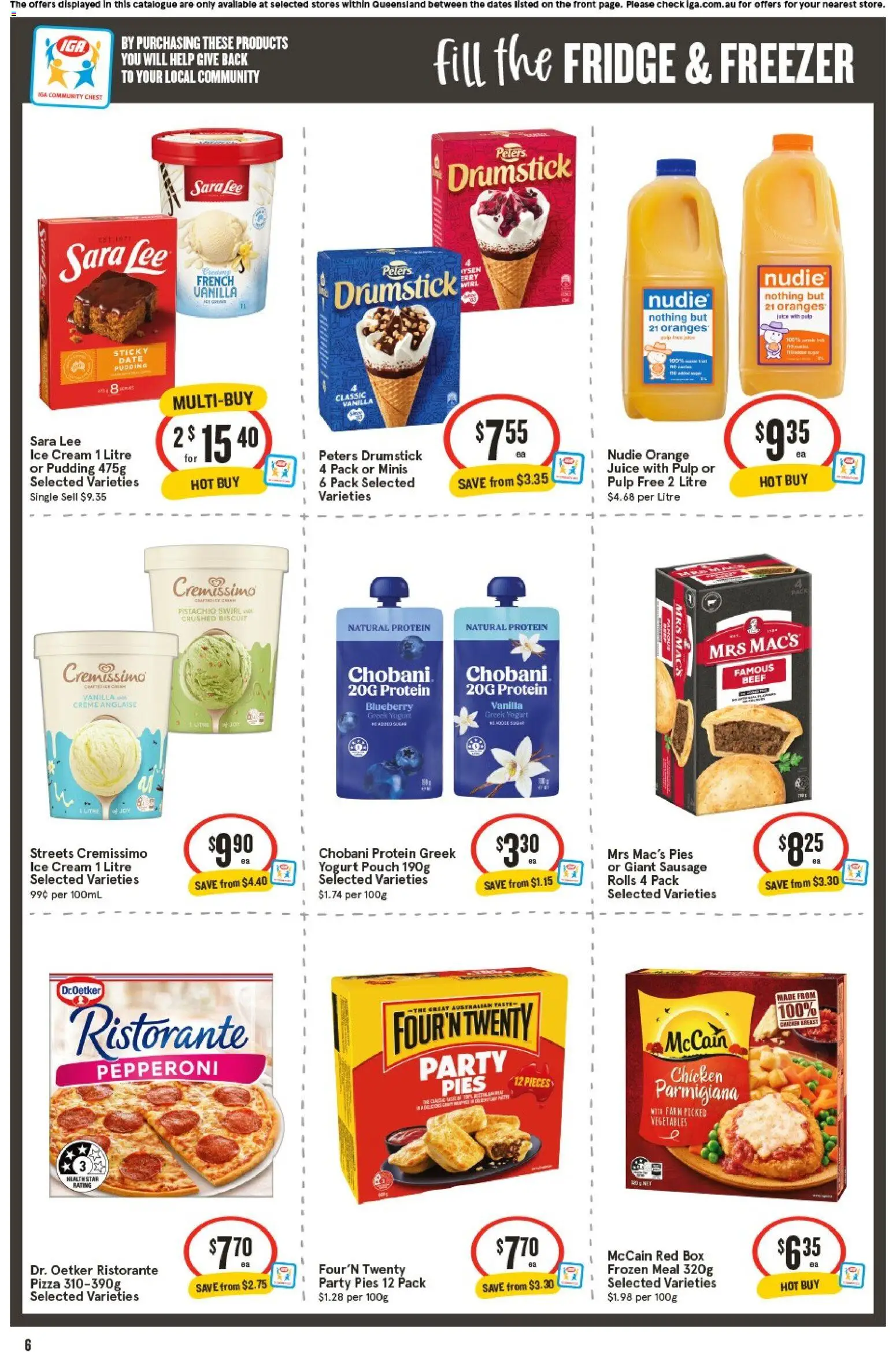 IGA catalogue - valid from 05/08/2026 | Page: 7 | Products: Pudding, Vegetables, Date, Fridge