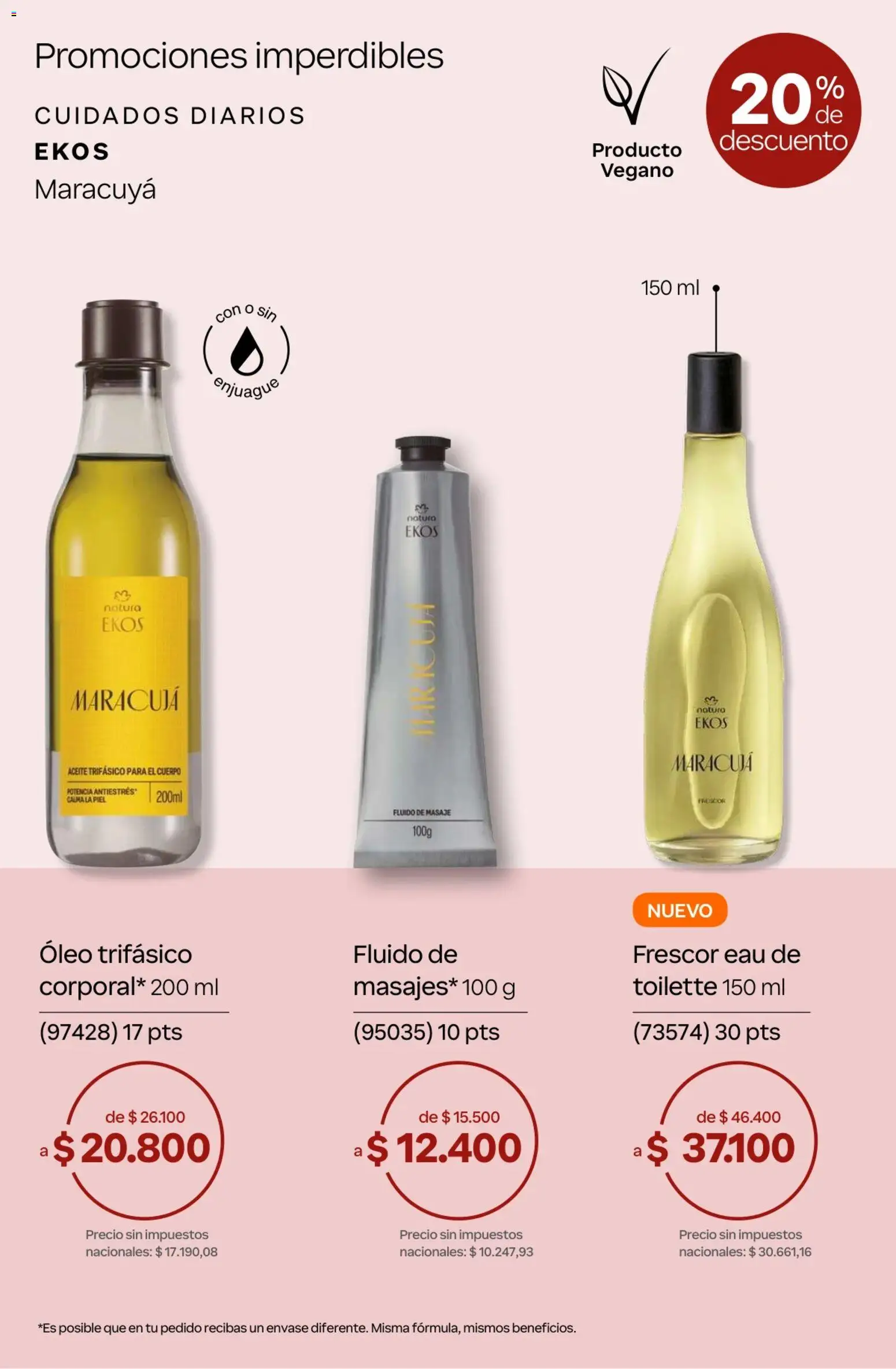 Catálogo Natura Ciclo 10 │ válido desde el 30/06/2026 | Página: 59 | Productos: Aceite