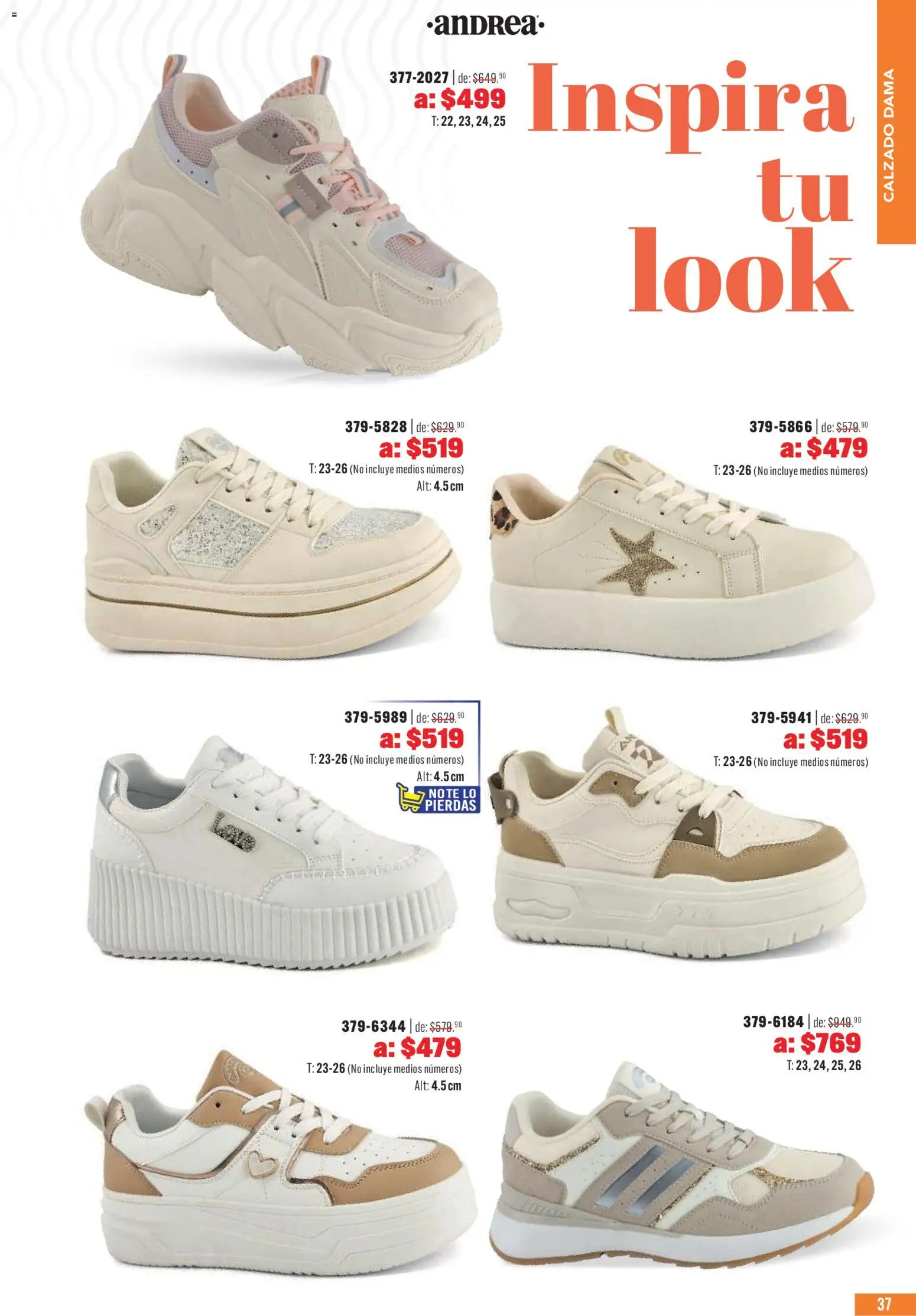Nuevas ofertas de Andrea válidas en toda la República Mexicana desde el 03.05.2026. ¡Encuentra las mejores ofertas en Andrea catálogo Outlet! | Página: 37