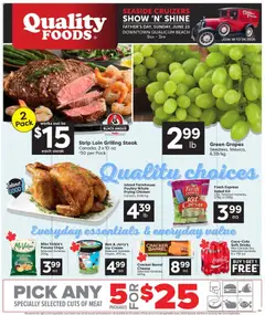 Preview of Quality Foods weekly flyer / circulaire from shop Quality Foods valid from 18.06.2026