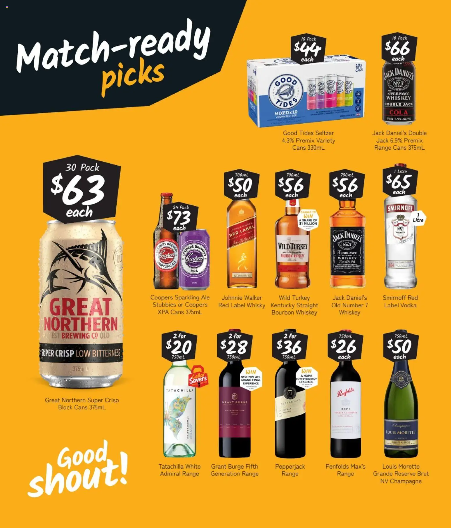 Cellarbrations catalogue - valid from 21/09/2026 | Page: 2 | Products: Champagne, Bourbon, Vodka, Whiskey