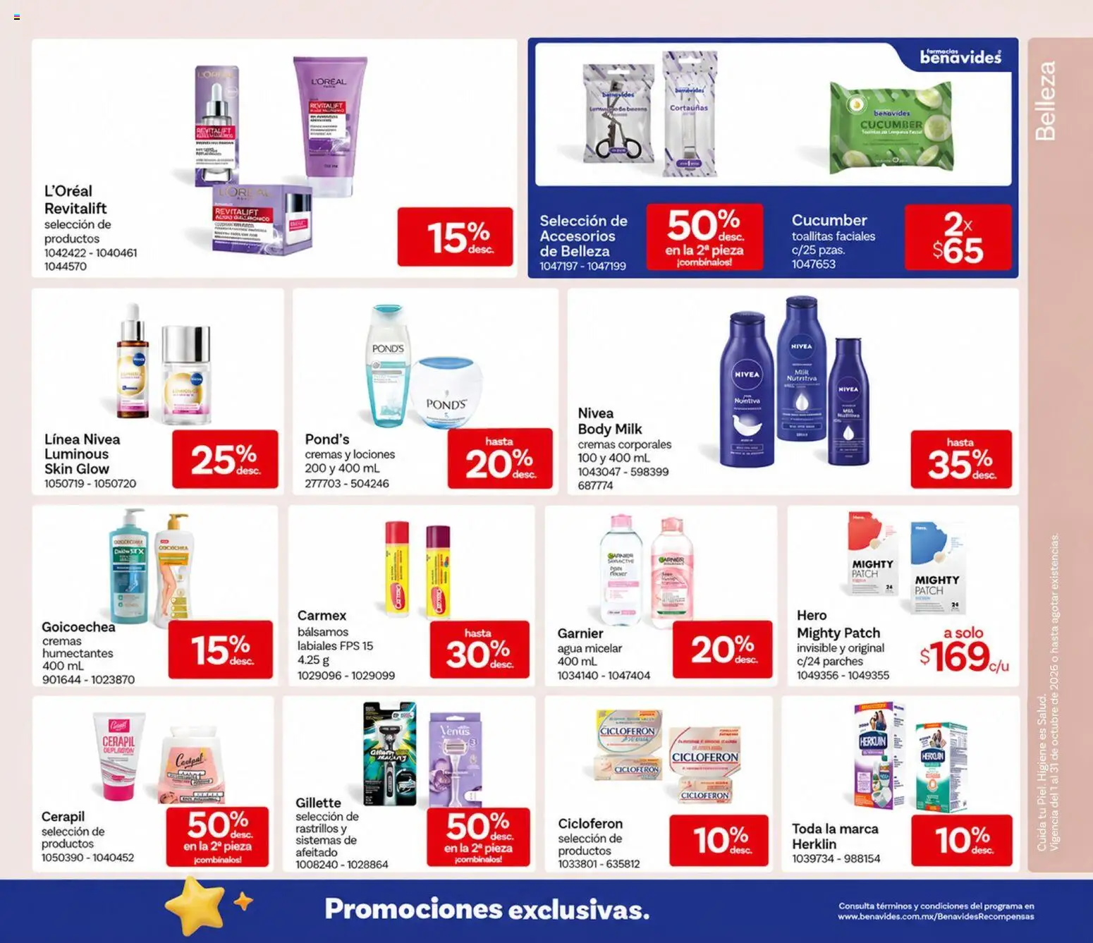 Catálogo Farmacia Benavides - Página 19 - Ofertas válidas hasta el 30 de octubre de 2026