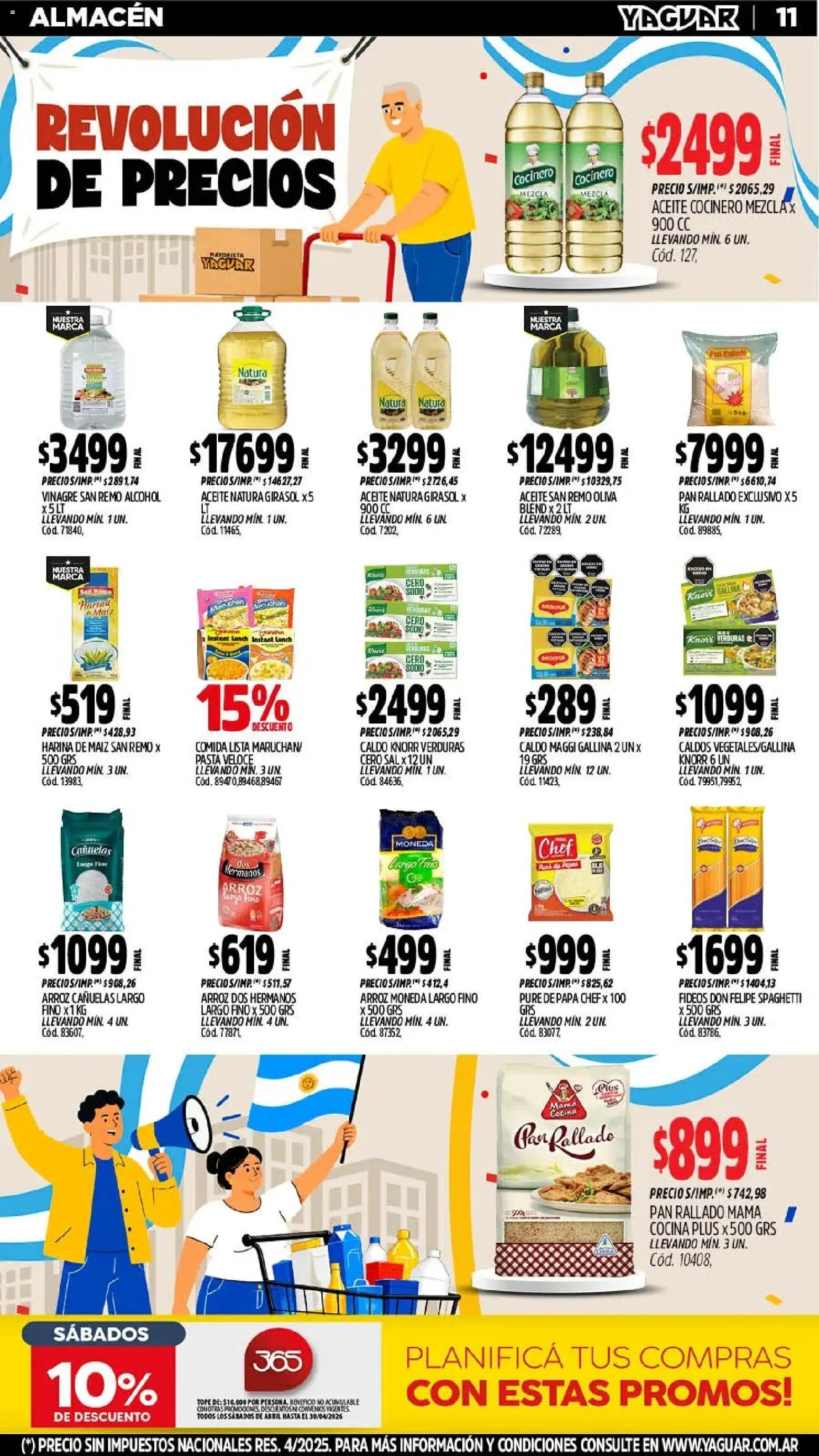 Yaguar - Oferta Semanal Parque Chacabuco │ válido desde el 25.05.2026 | Página: 10 | Productos: Papa, Maiz, Sal, Fideos