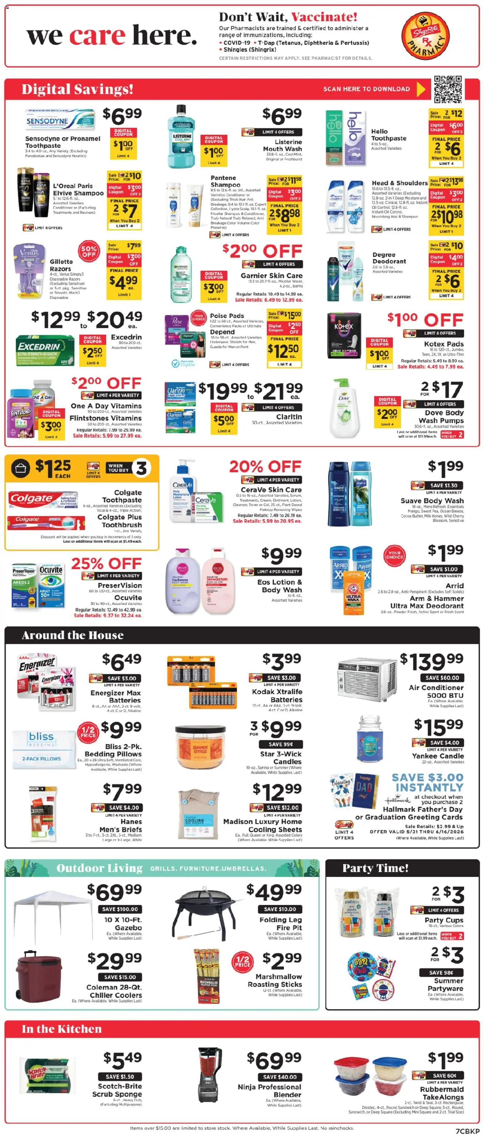 ShopRite Weekly Ad - valid from 29.05.2026 | Page: 9 | Products: Oil, Blender, Pads, Briefs