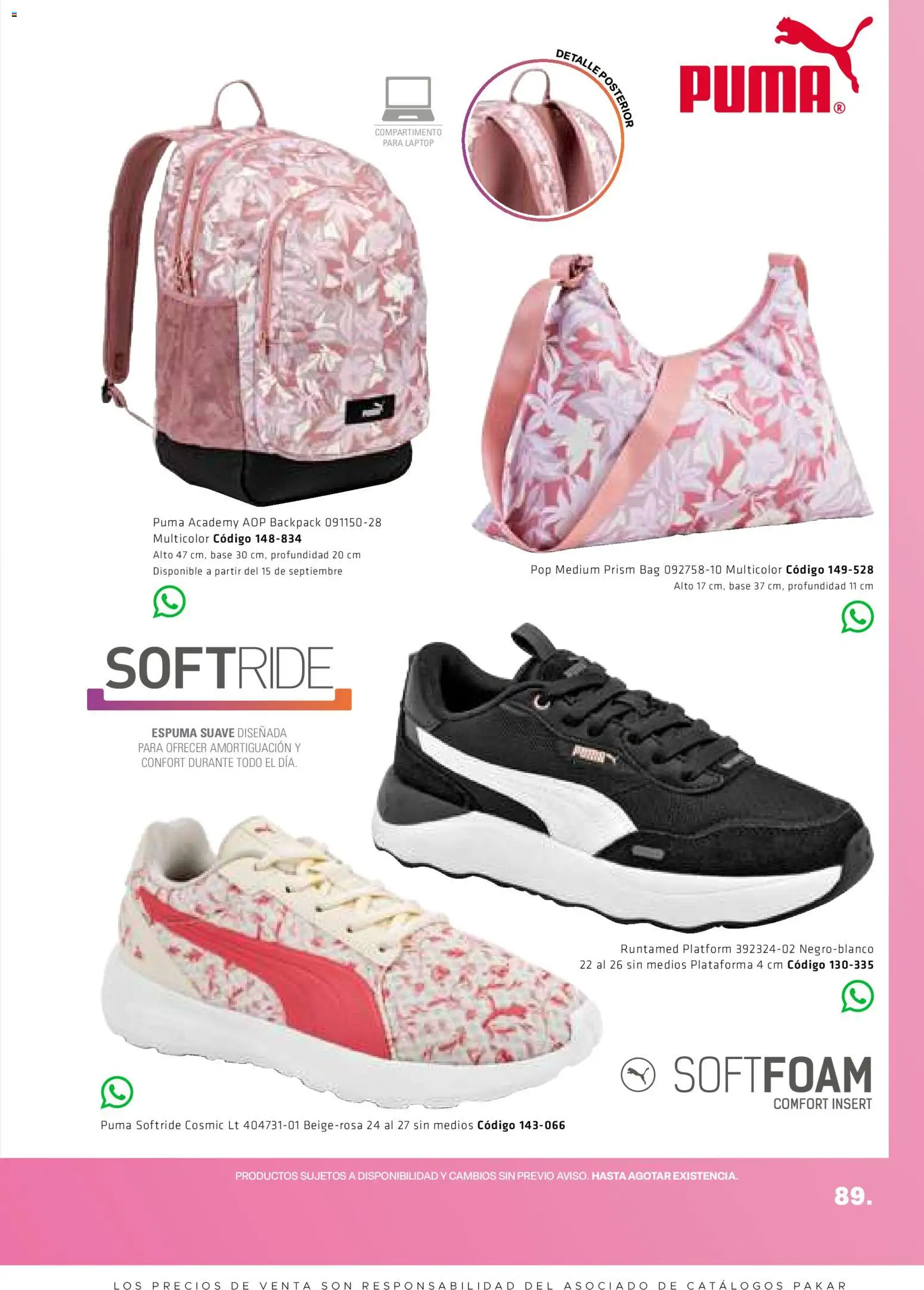 Nuevas ofertas de SC Pakar válidas en toda la República Mexicana desde el 28/08/2026. ¡Encuentra las mejores ofertas en SC Pakar catálogo Otoño! | Página: 89 | Productos: Espuma, Laptop