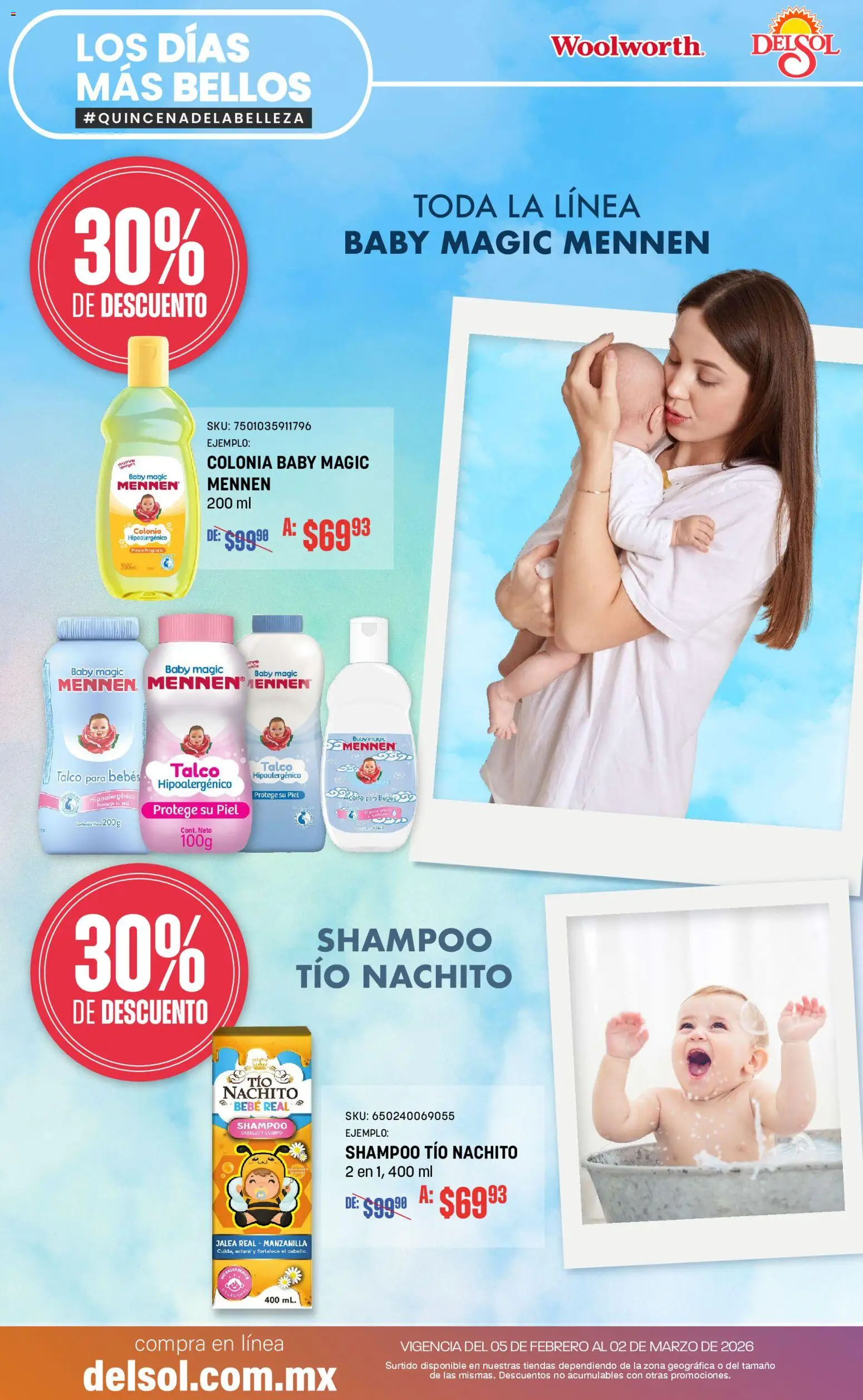 Nuevas ofertas de Del Sol y Woolworth válidas en toda la República Mexicana desde el 05/02/2026. ¡Encuentra las mejores ofertas en Del Sol y Woolworth catálogo! | Página: 29 | Productos: Aceite