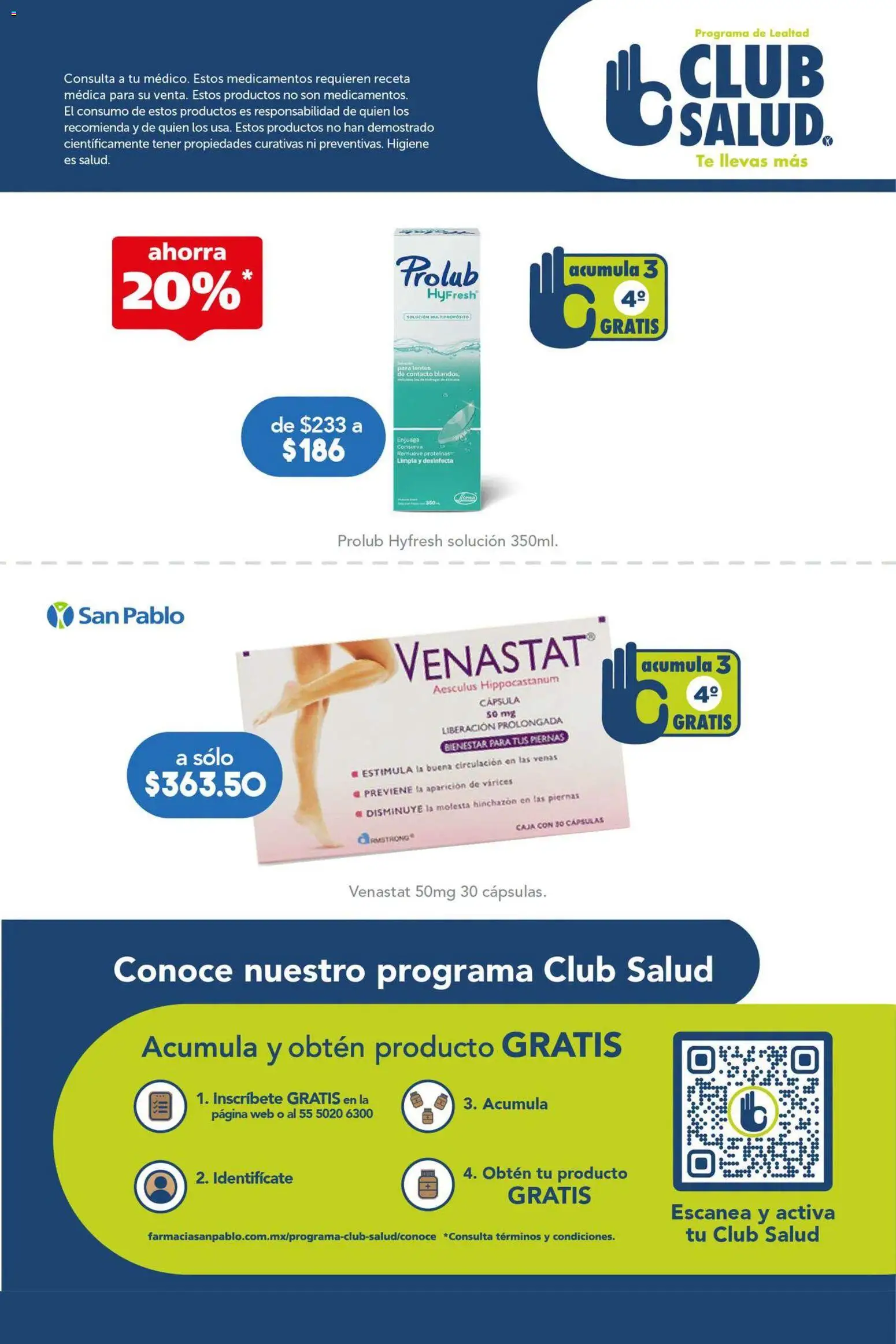Nuevas ofertas de Farmacia San Pablo válidas en toda la República Mexicana desde el 23/08/2026. ¡Encuentra las mejores ofertas en Farmacia San Pablo catálogo! | Página: 7