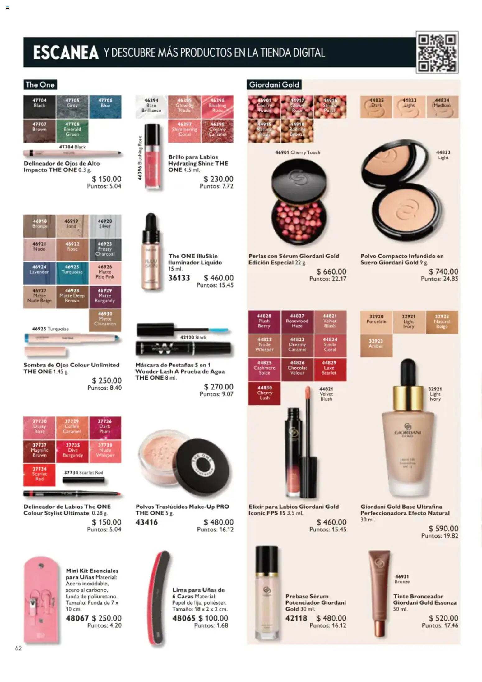 Nuevas ofertas de Oriflame válidas en toda la República Mexicana desde el 22/08/2026. ¡Encuentra las mejores ofertas en Oriflame campaña 12 2026! | Página: 62 | Productos: Iluminador, Funda, Polvo, Delineador de ojos