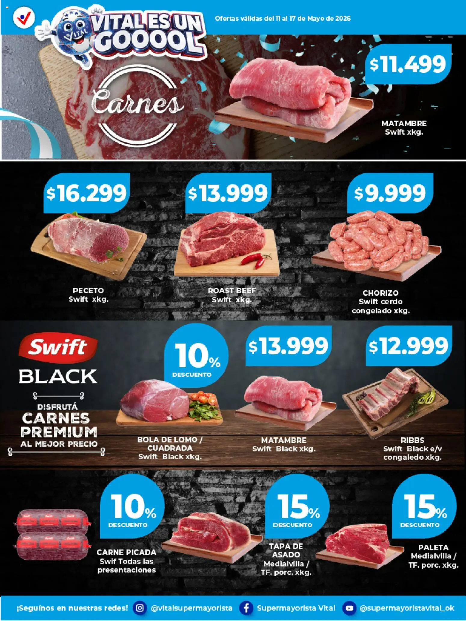 Vital Ofertas Especial de frescos  │ válido desde el 11.05.2026 | Página: 2 | Productos: Paleta, Chorizo, Cerdo
