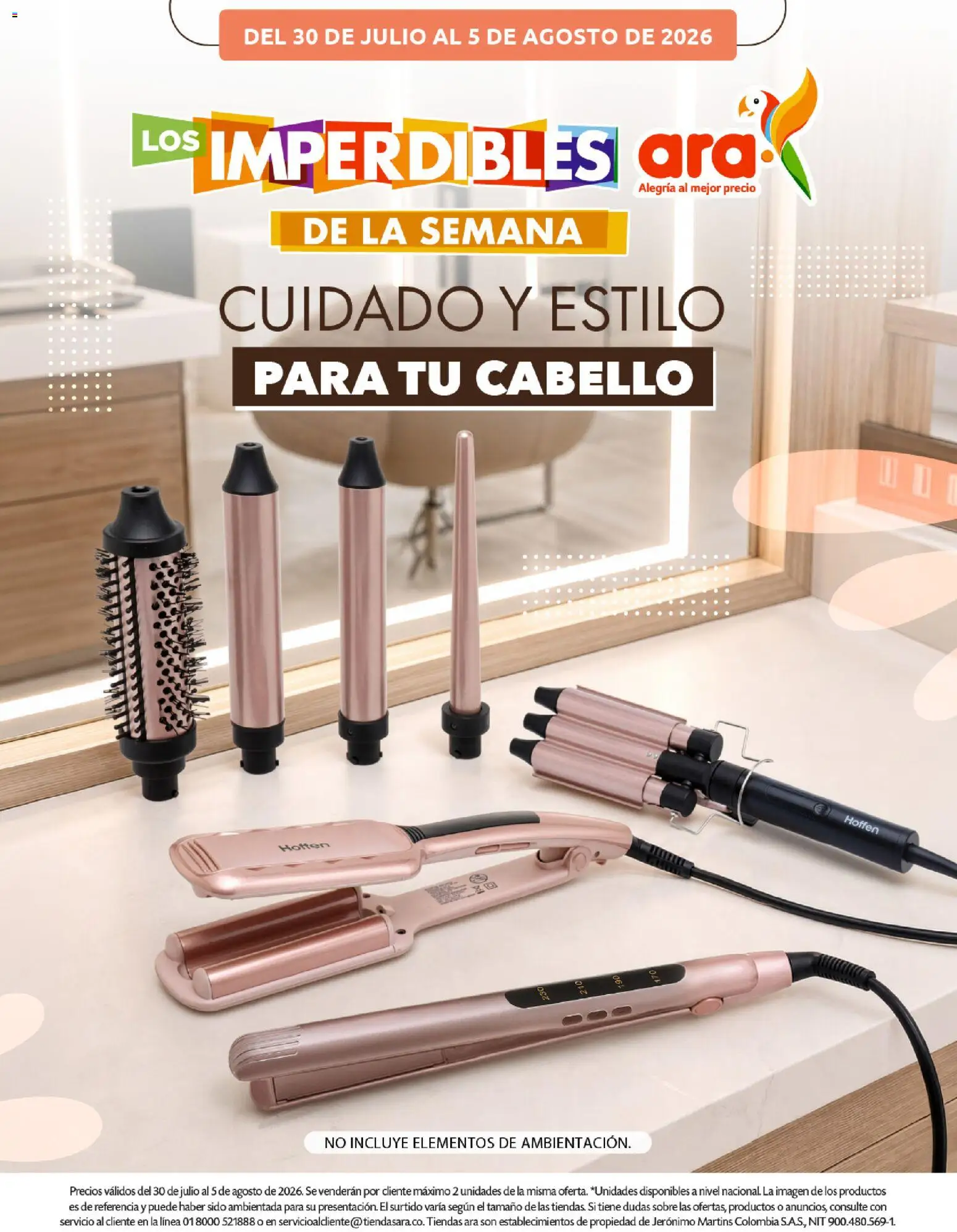 Ara revista - valida desde el 30/07/2026 | Página: 1 | Productos: Sobre