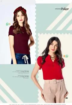 Vista previa de SC Pakar catálogo Ropa, nuevo folleto de la tienda, válido en México a partir del 30.01.2026 | Página: 45 | Productos: Blusa, Playera, Vino