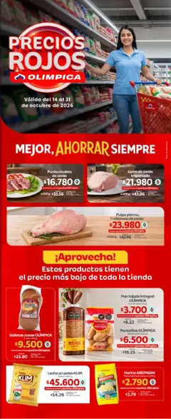 Olímpica catálogo Especial Precios Rojos -  Vista previa de la revista de la tienda Olímpica valido desde el 14/10/2026