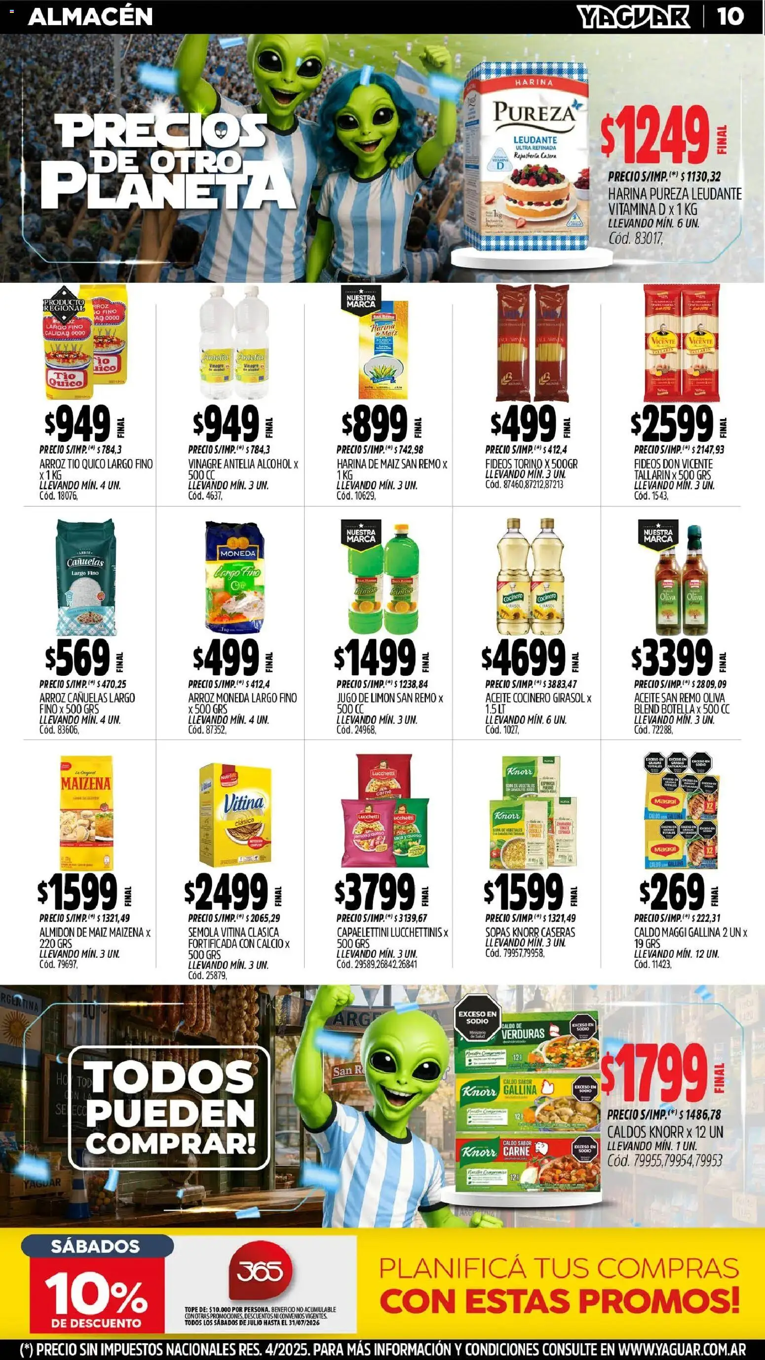 Yaguar - Oferta Semanal Santa Fé │ válido desde el 29/06/2026 | Página: 11 | Productos: Harina, Limón, Queso, Jugo