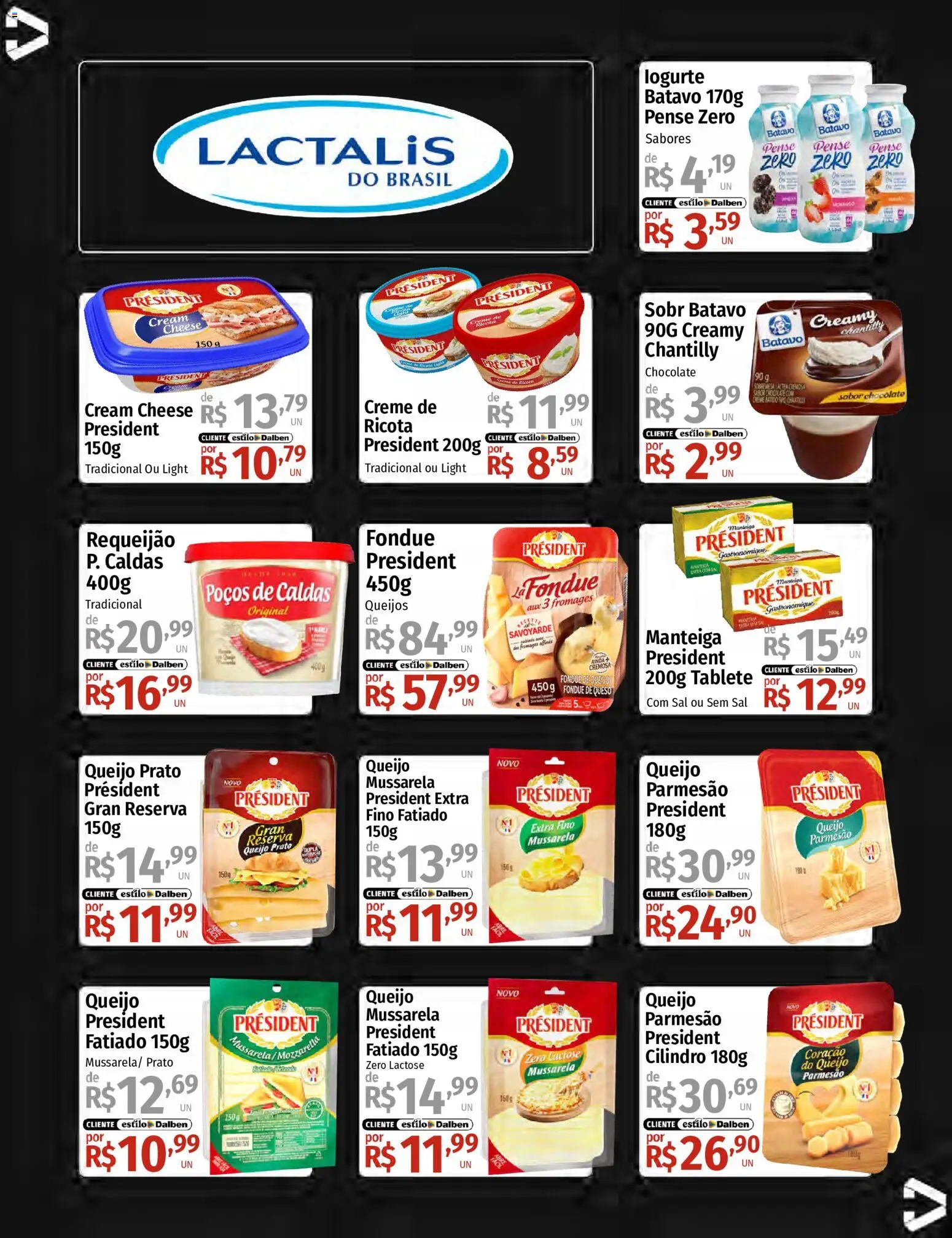 Supermercado Dalben Folheto - válido de 18.05.2026 | Página: 17 | Produtos: Manteiga, Cream cheese, Creme, Sal