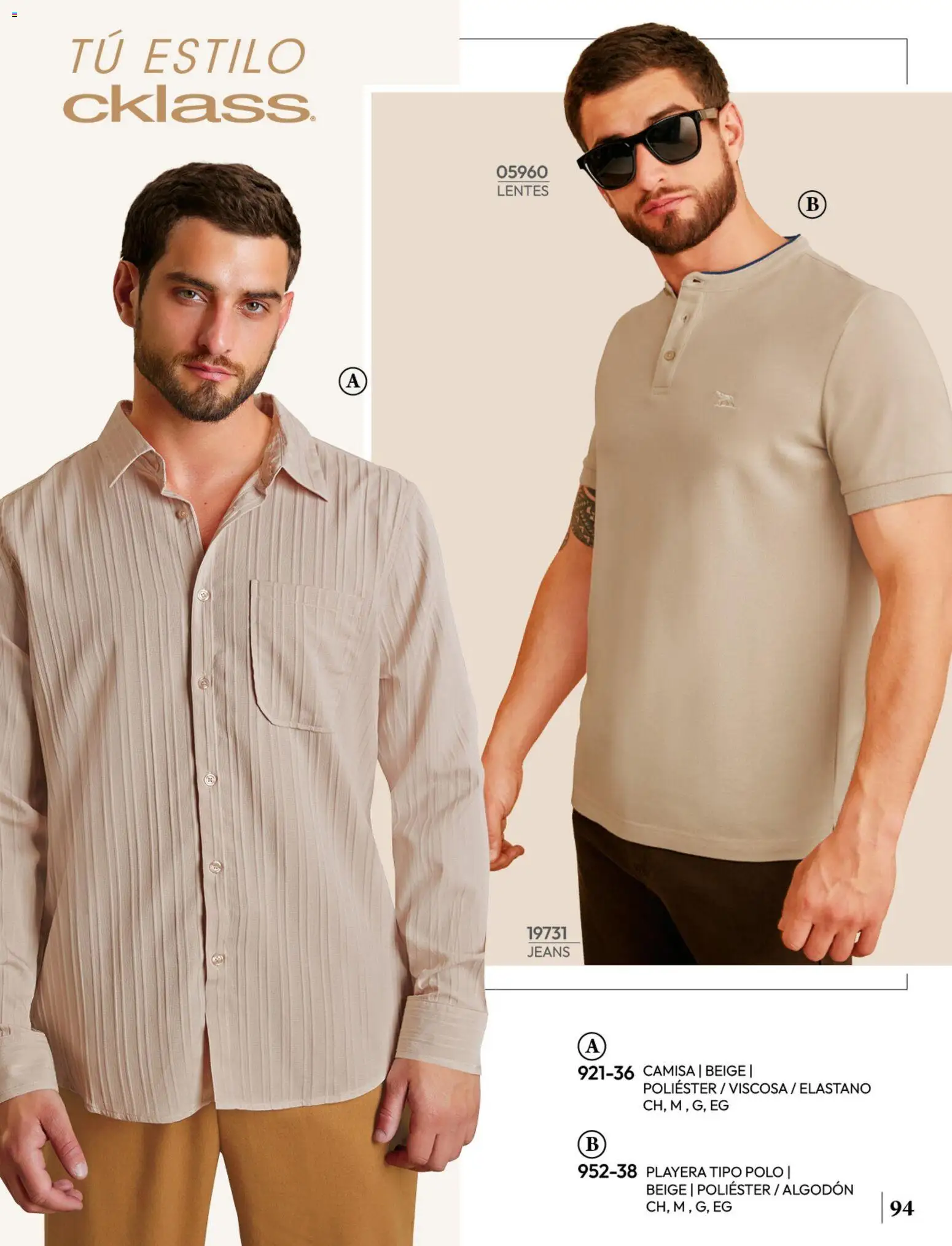 Nuevas ofertas de Cklass válidas en toda la República Mexicana desde el 08/07/2026. ¡Encuentra las mejores ofertas en Cklass catálogo Ropa caballero! | Página: 95 | Productos: Lentes, Camisa, Algodón, Playera