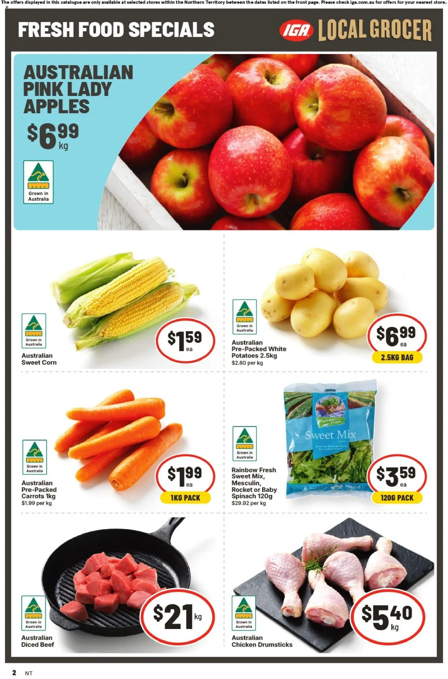 IGA catalogue - valid from 16/09/2026 | Page: 3 | Products: Food, Chicken, Carrots, Bag