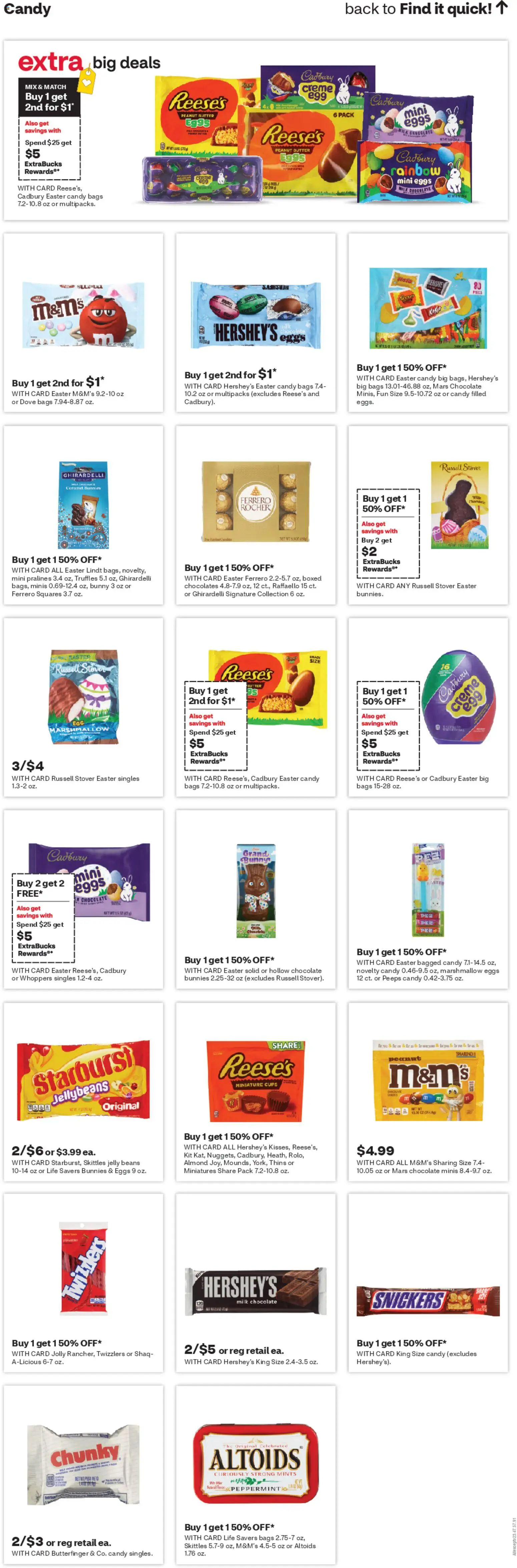 CVS Pharmacy Weekly Ad - AZ - valid from 15.03.2026 | Page: 16 | Products: Milk, Butter, Eggs, Chocolate