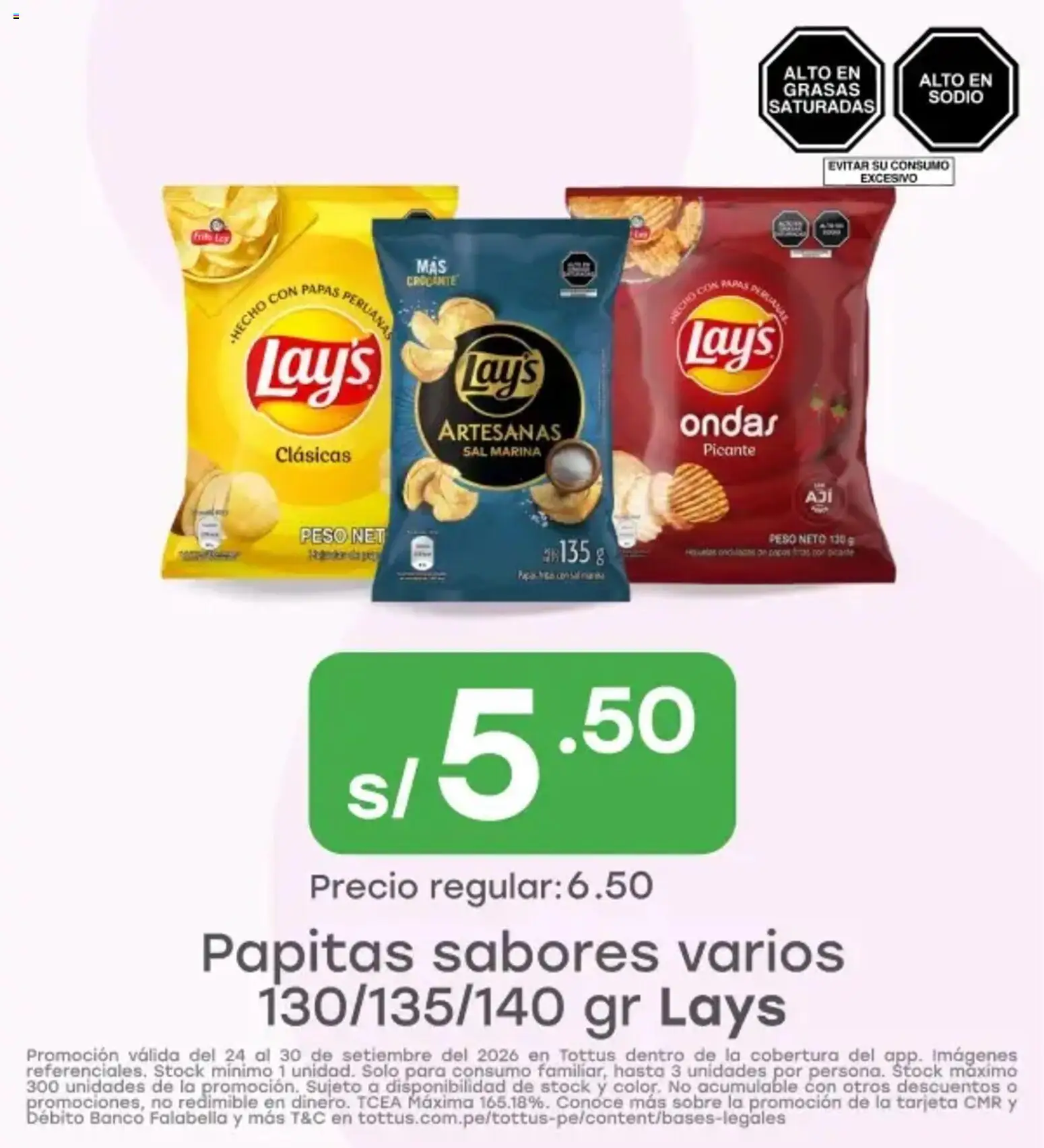 Catálogo Tottus válido desde 24/09/2026 | Página: 2 | Productos: Sal, Papas, Peso
