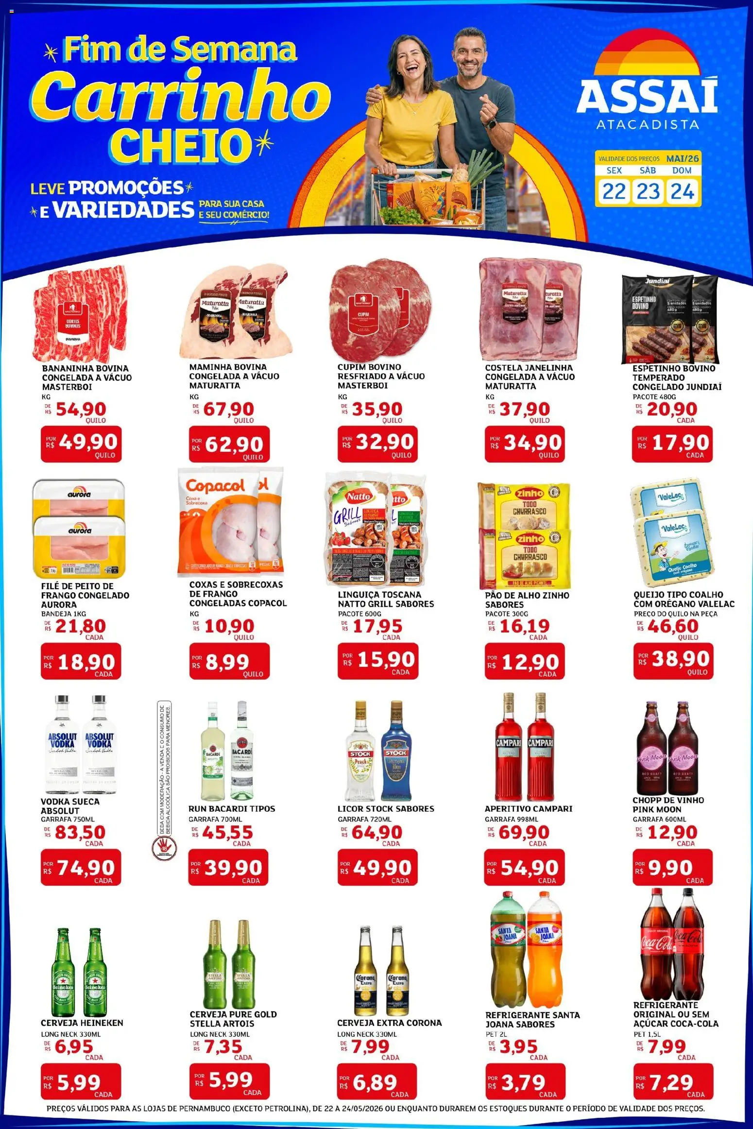 Assaí Atacadista Folheto - válido de 22.05.2026 | Página: 1 | Produtos: Grill, Licor, Vinho, Orégano