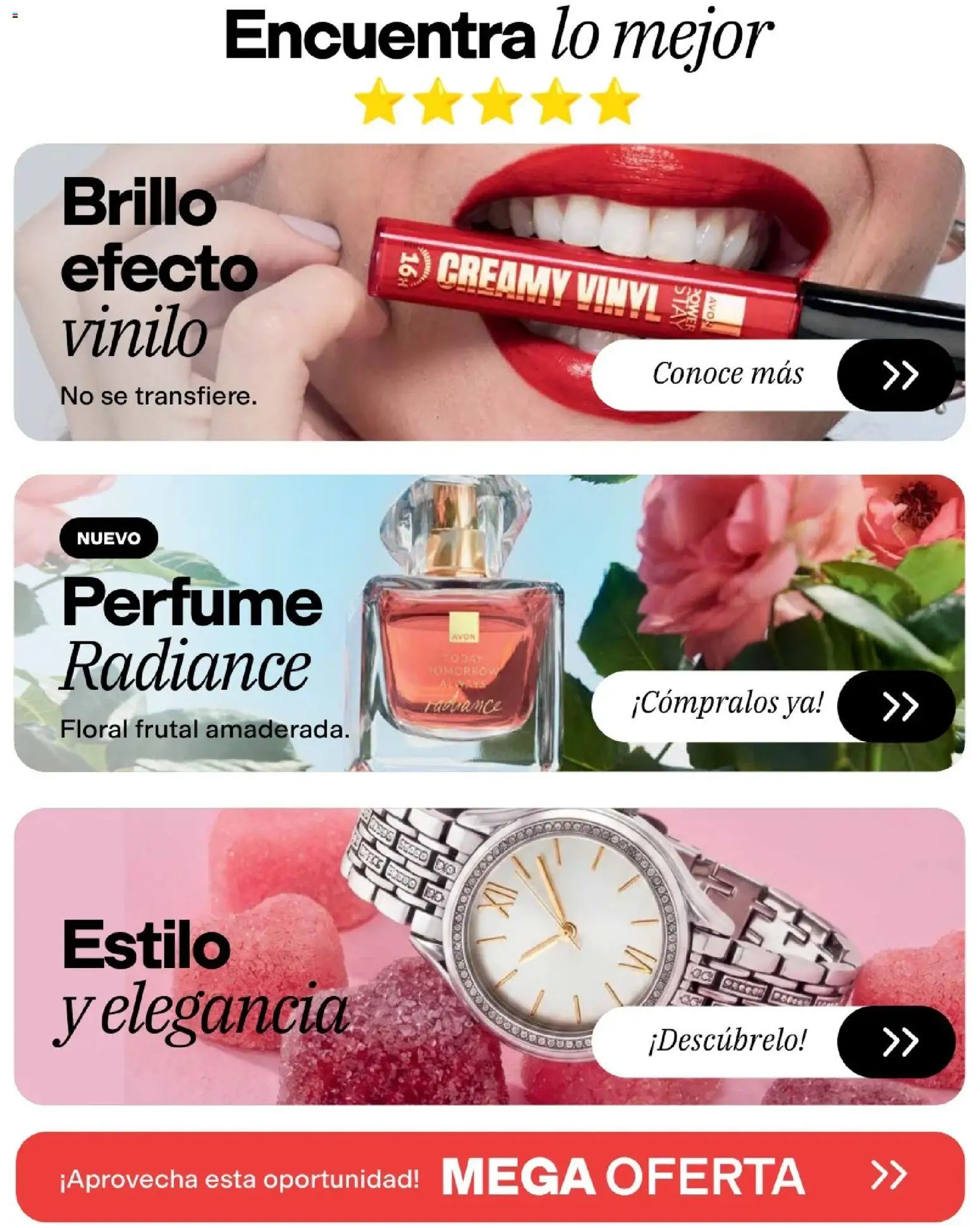 Avon revista - valida desde el 29/07/2026 | Página: 3 | Productos: Brillo, Perfume