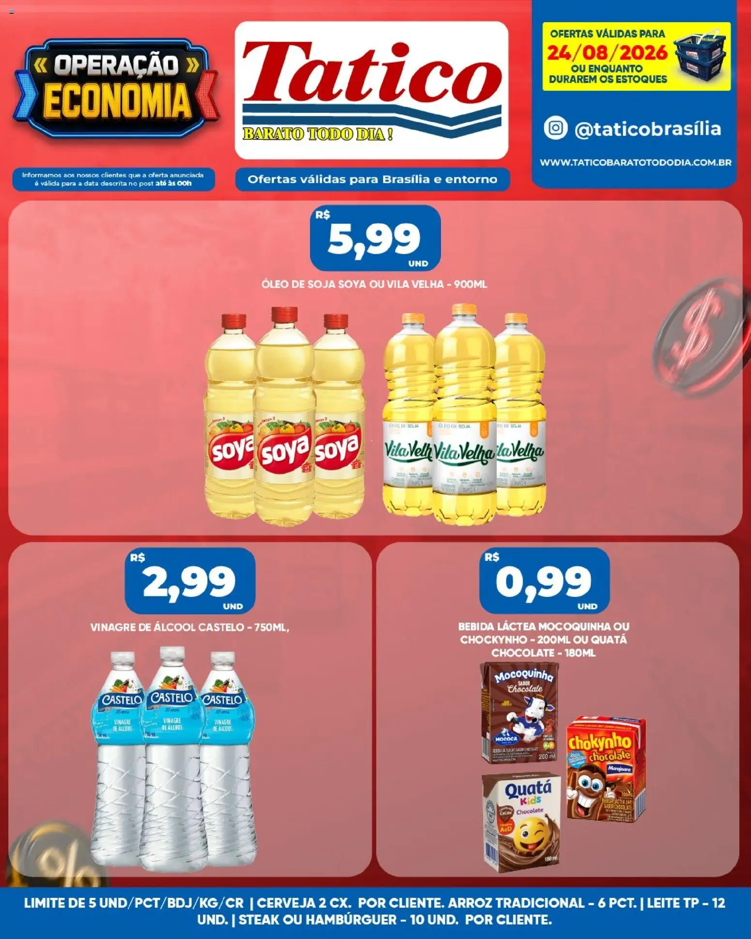 Tatico Folheto - válido de 25/08/2026 | Página: 22 | Produtos: Chocolate, Cerveja, Bebida, Soja