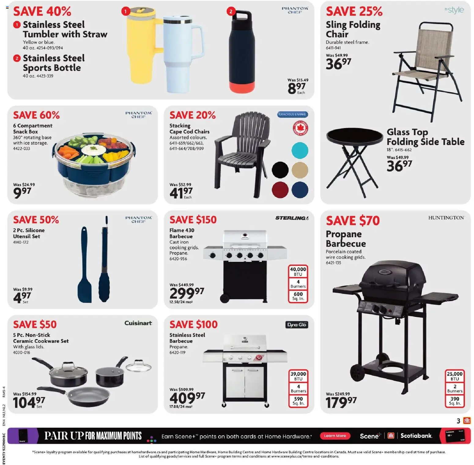Home Hardware flyer valid from Jul 16, 2026 | Page: 4 | Products: Iron, Table, Chair, Box