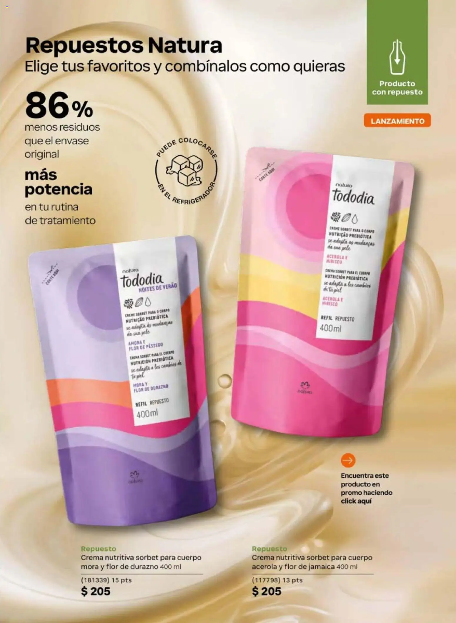 Nuevas ofertas de Natura válidas en toda la República Mexicana desde el 10/07/2026. ¡Encuentra las mejores ofertas en Natura campaña 11 2026! | Página: 141 | Productos: Refrigerador, Durazno, Crema