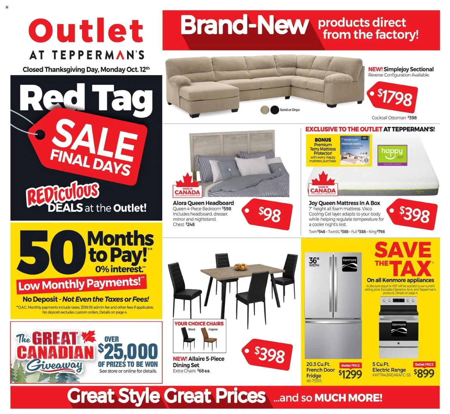 Tepperman's flyer valid from Oct 9, 2026 | Page: 1