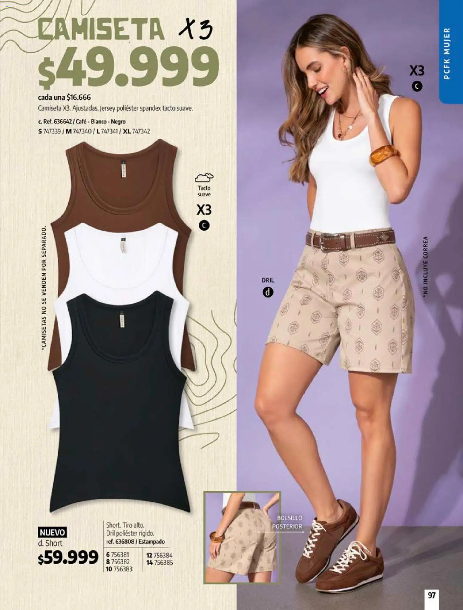 Pacifika revista - valida desde el 18/10/2026 | Página: 97 | Productos: Short, Camiseta, Café