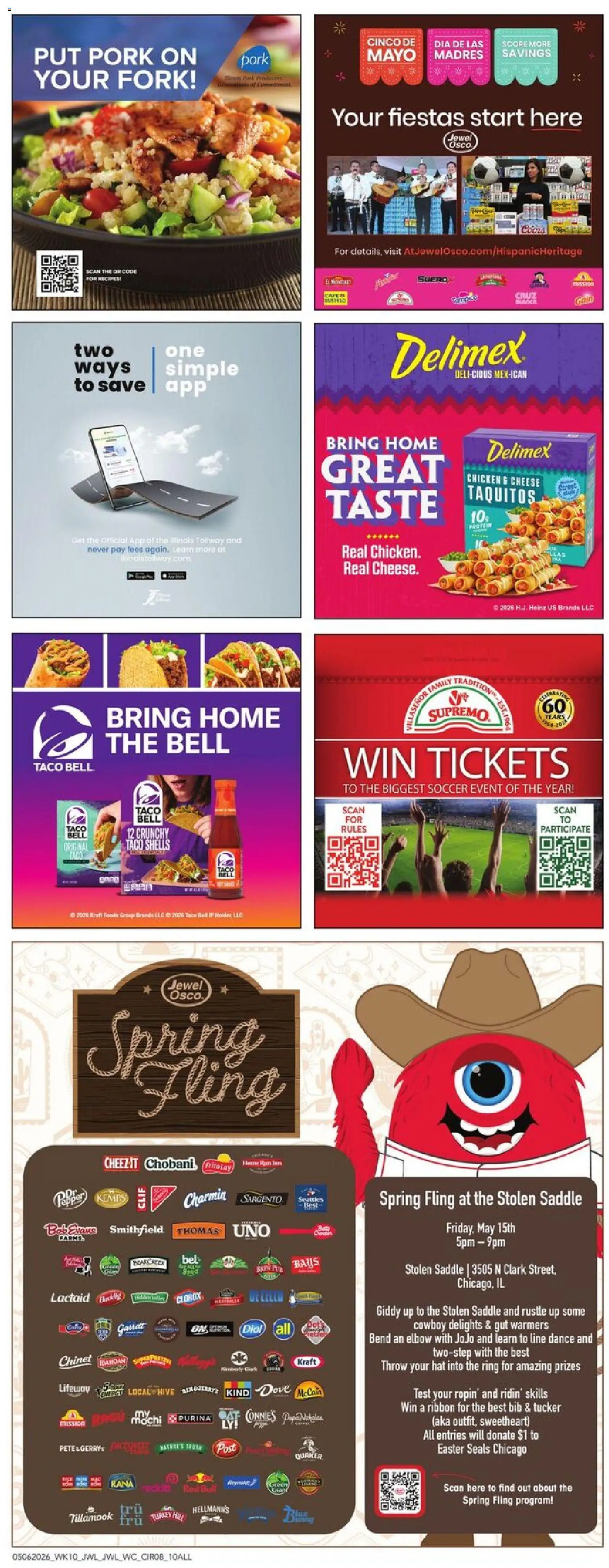 Jewel Osco Weekly Ad - IA - valid from 06.05.2026 | Page: 8 | Products: Ring, Cheese, Pork, Hat
