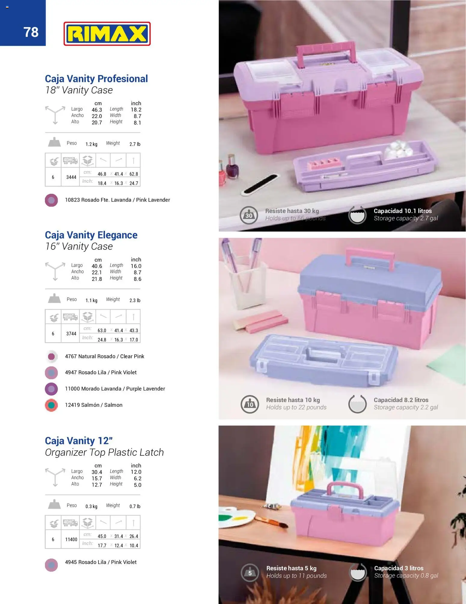 Rimax revista - valida desde el 01/01/2026 | Página: 78 | Productos: Peso, Caja, Salmón, Top