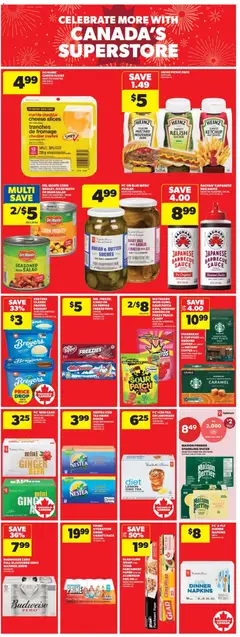 Preview of Real Canadian Superstore weekly flyer / circulaire from shop Real Canadian Superstore valid from 18.06.2026 | Page: 11 | Products: Tea, PC, Butter, Cheese