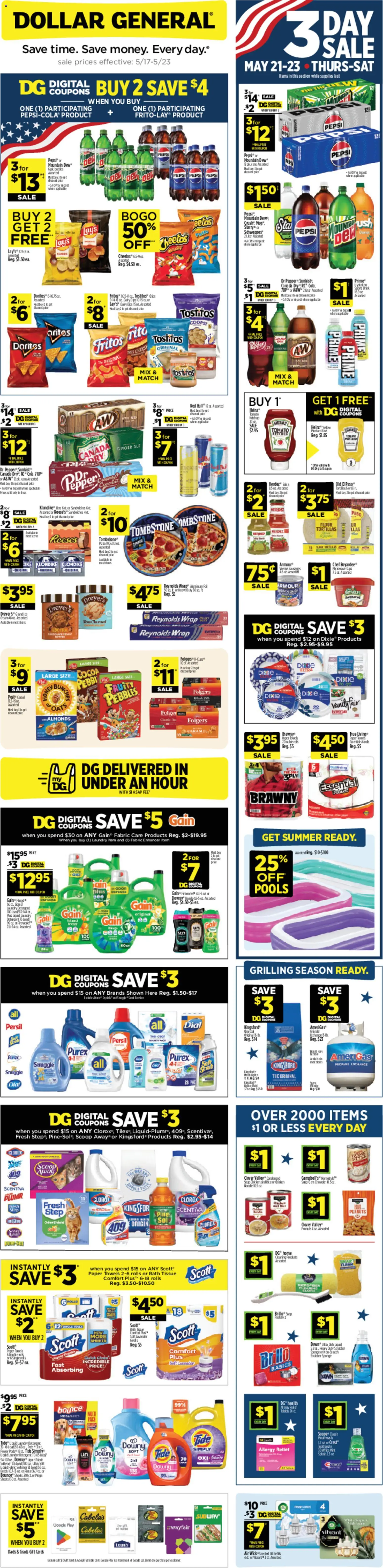 Dollar General Weekly Ad - valid from 17.05.2026 | Page: 1