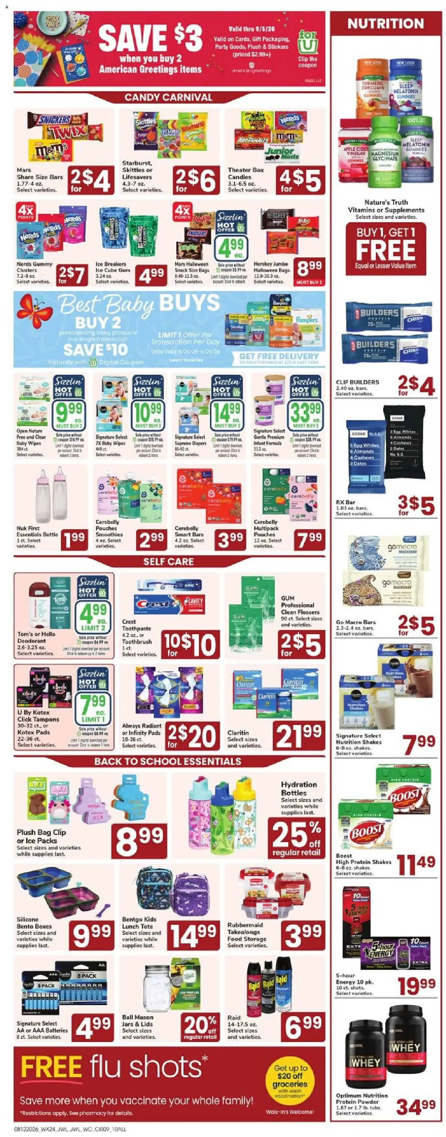 Jewel Osco Weekly Ad - valid from 08/12/2026 | Page: 9 | Products: Turmeric, Vinegar, Deodorant, Toothbrush