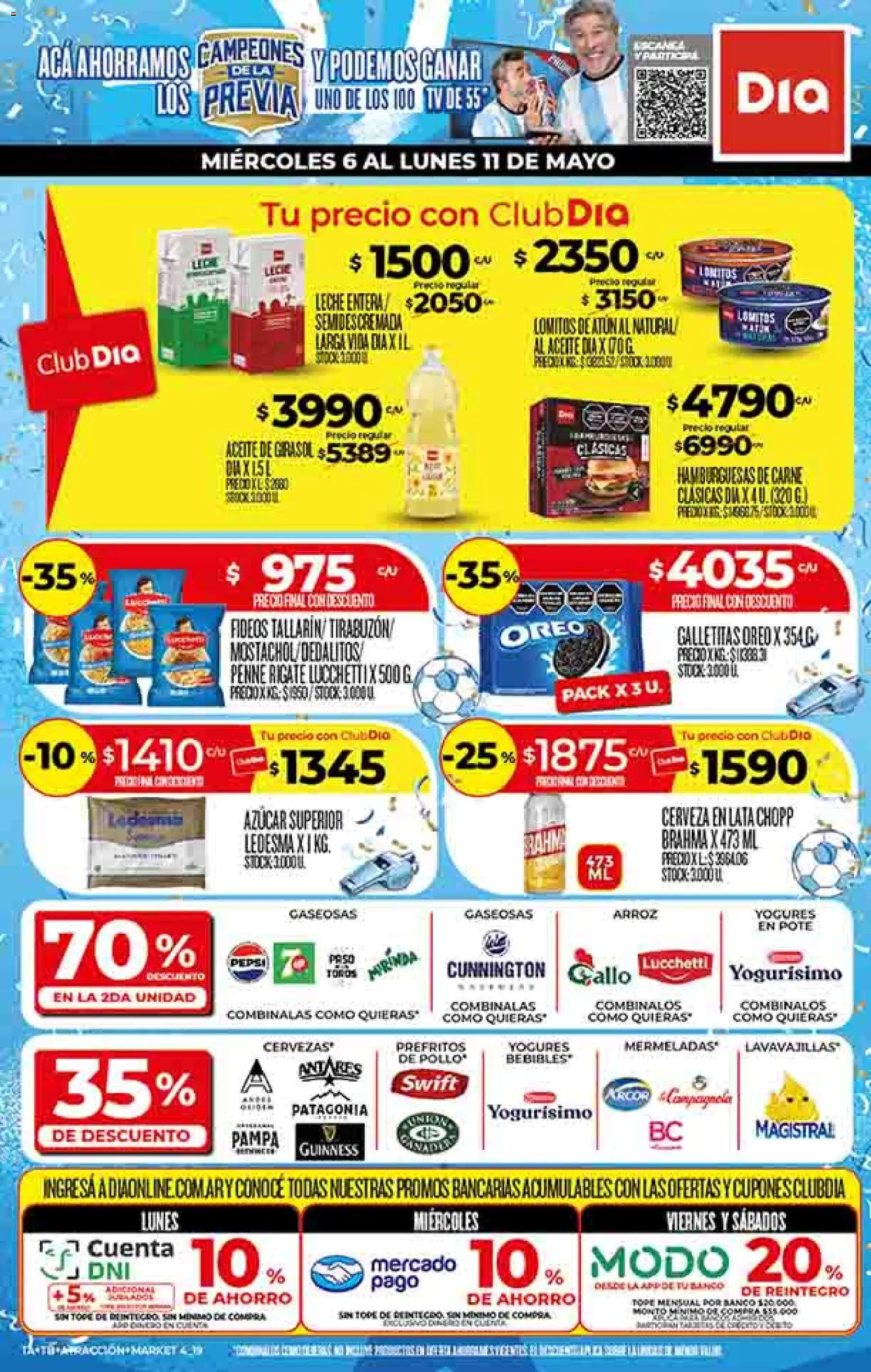 Dia - Ofertas - Excluye Salta y Jujuy │ válido desde el 06.05.2026 | Página: 1 | Productos: Azucar, Atún, Arroz, Fideos