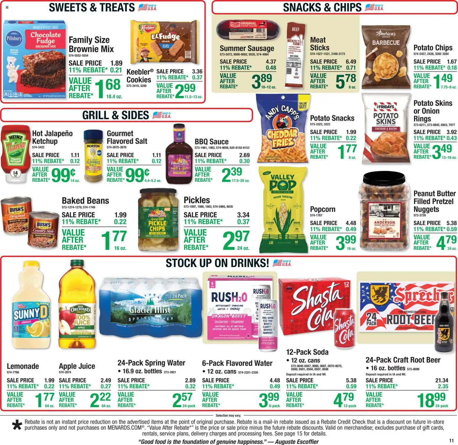 Menards Weekly Ad - valid from 06/25/2026 | Page: 17 | Products: Foundation, Ketchup, Sugar, Dill