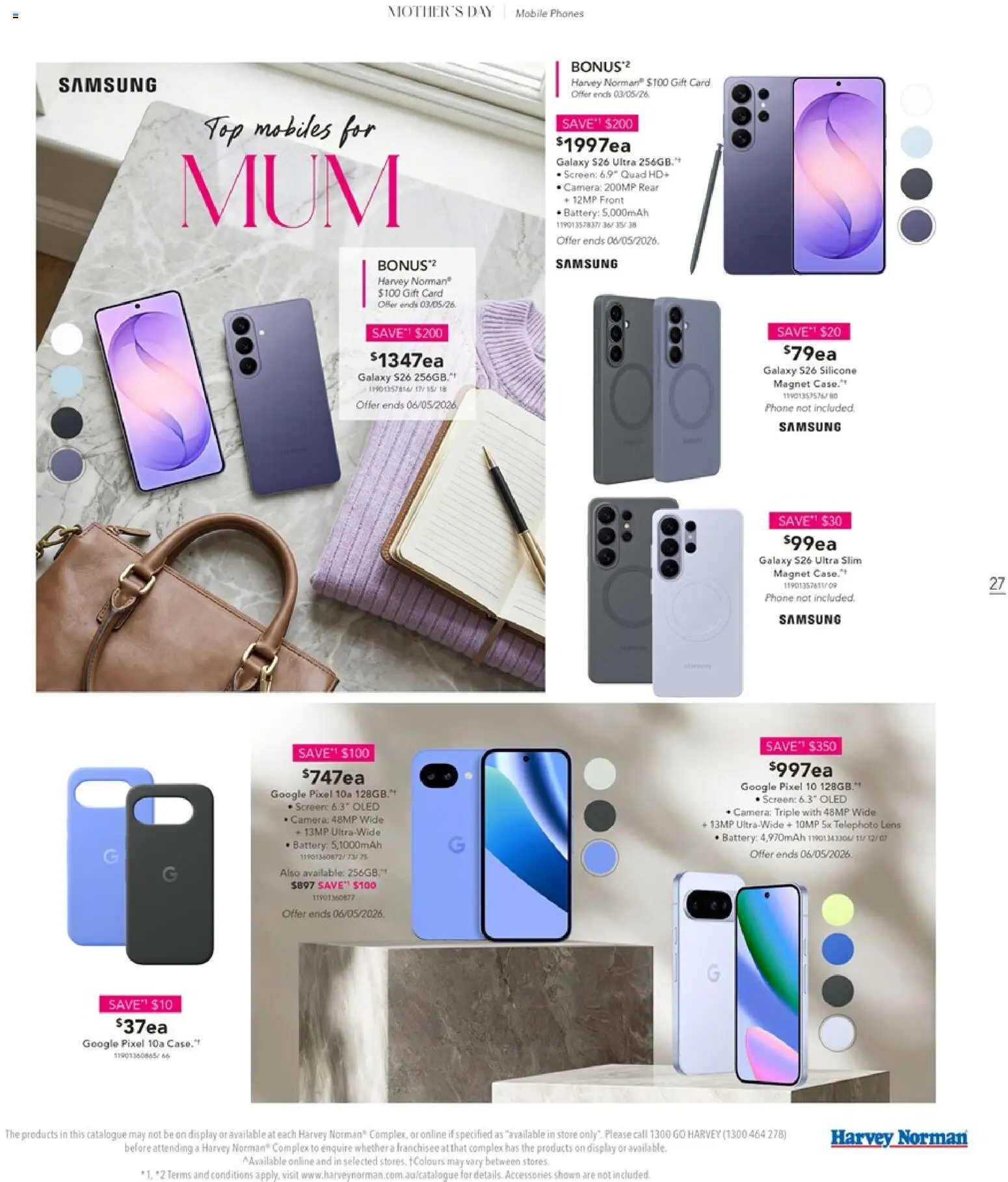Harvey Norman catalogue - valid from 01.05.2026 | Page: 27 | Products: Accessories, Phone, Camera, Screen