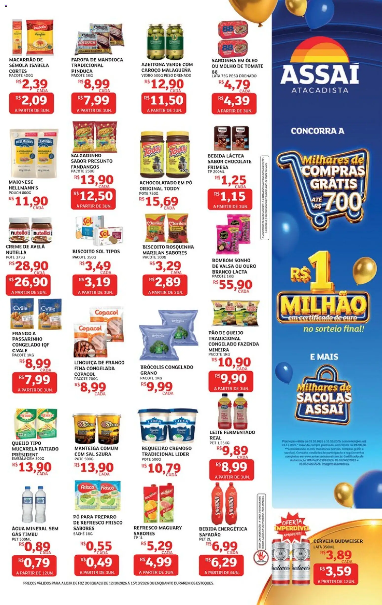 Assaí Atacadista Folheto - válido de 12/10/2026 | Página: 3