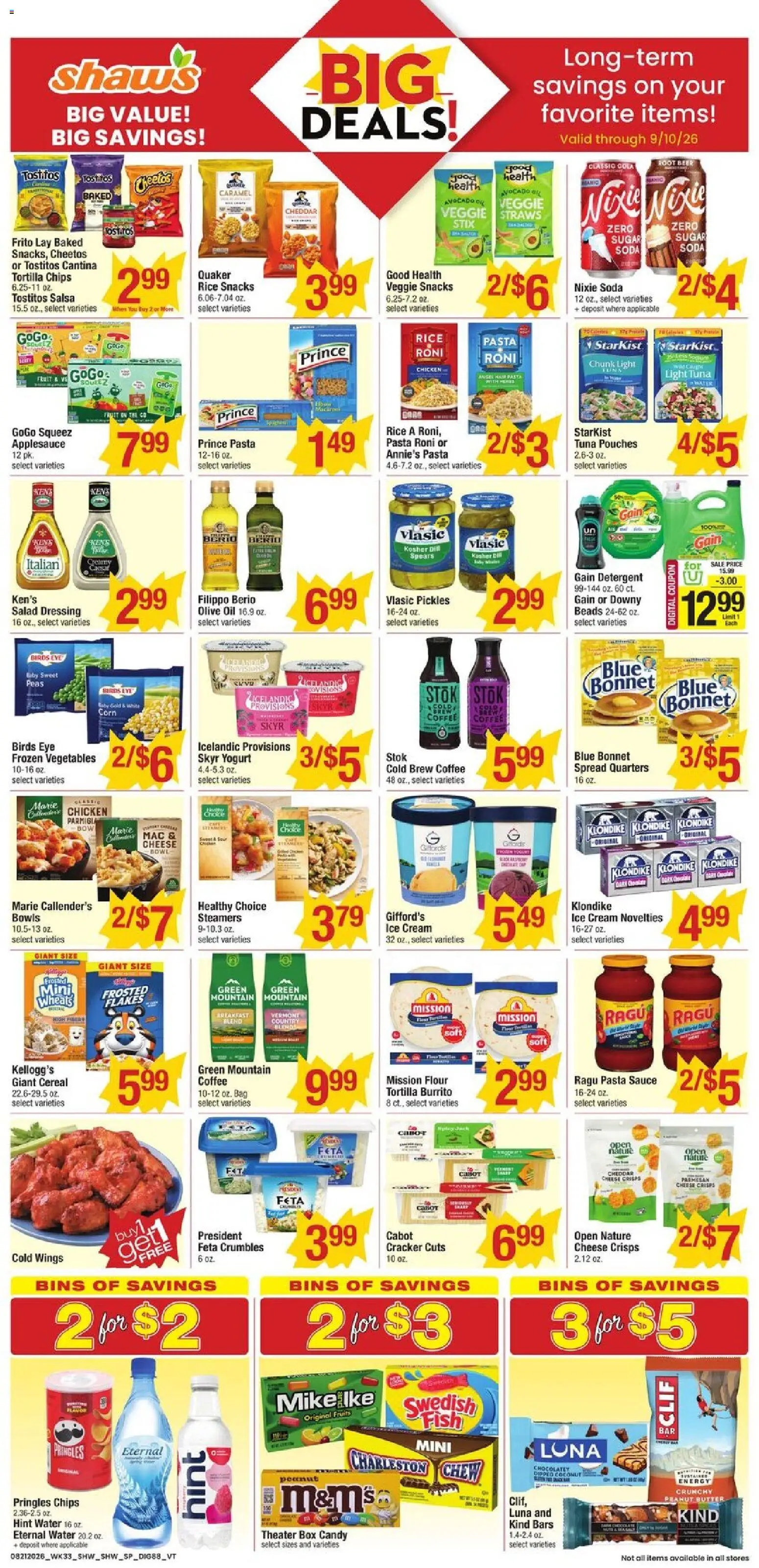 Shaw's Weekly Ad - VT - valid from 08/21/2026 | Page: 8 | Products: Butter, Chocolate, Skyr, Pickles
